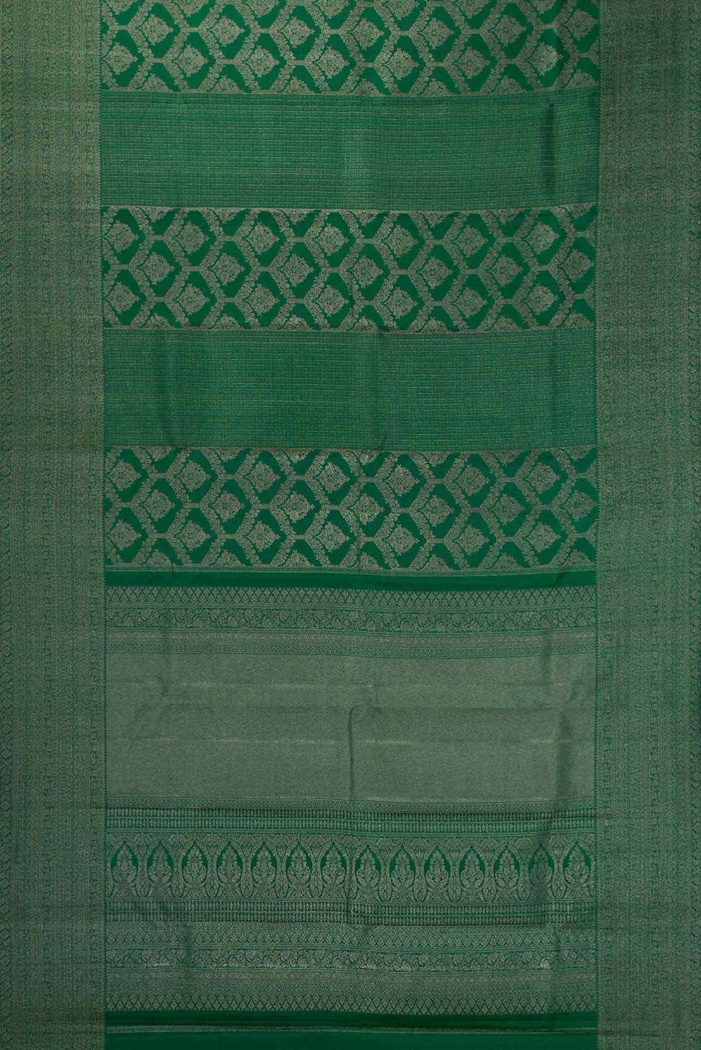 Green Dual Tone Kanchipuram Silk Saree