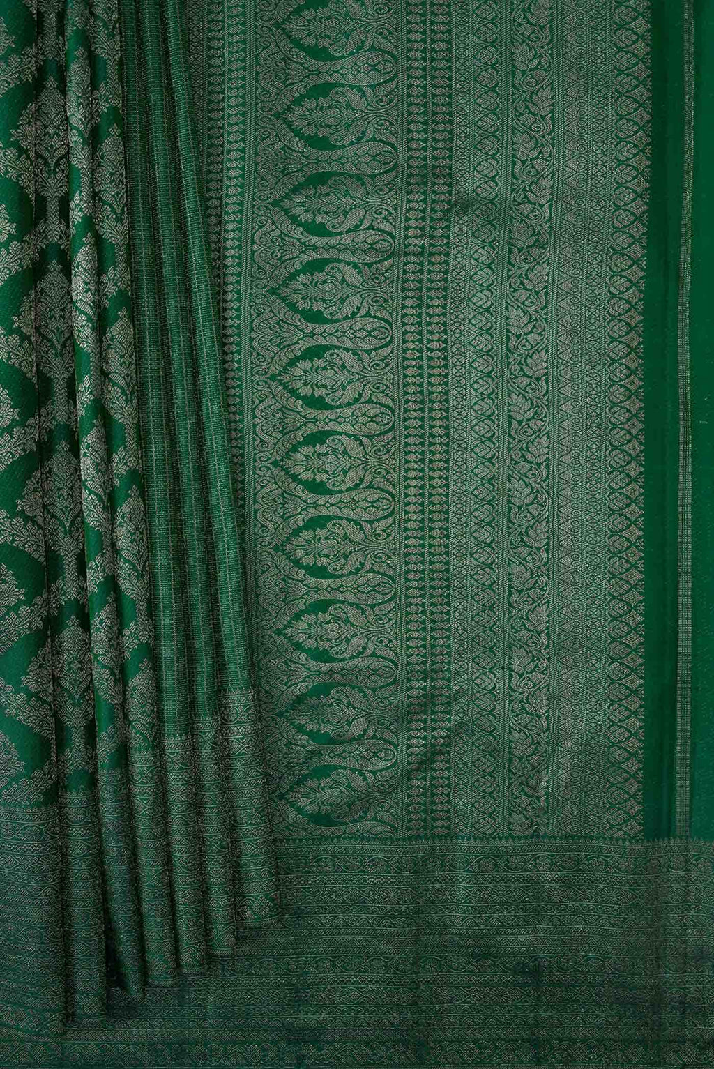 Green Dual Tone Kanchipuram Silk Saree