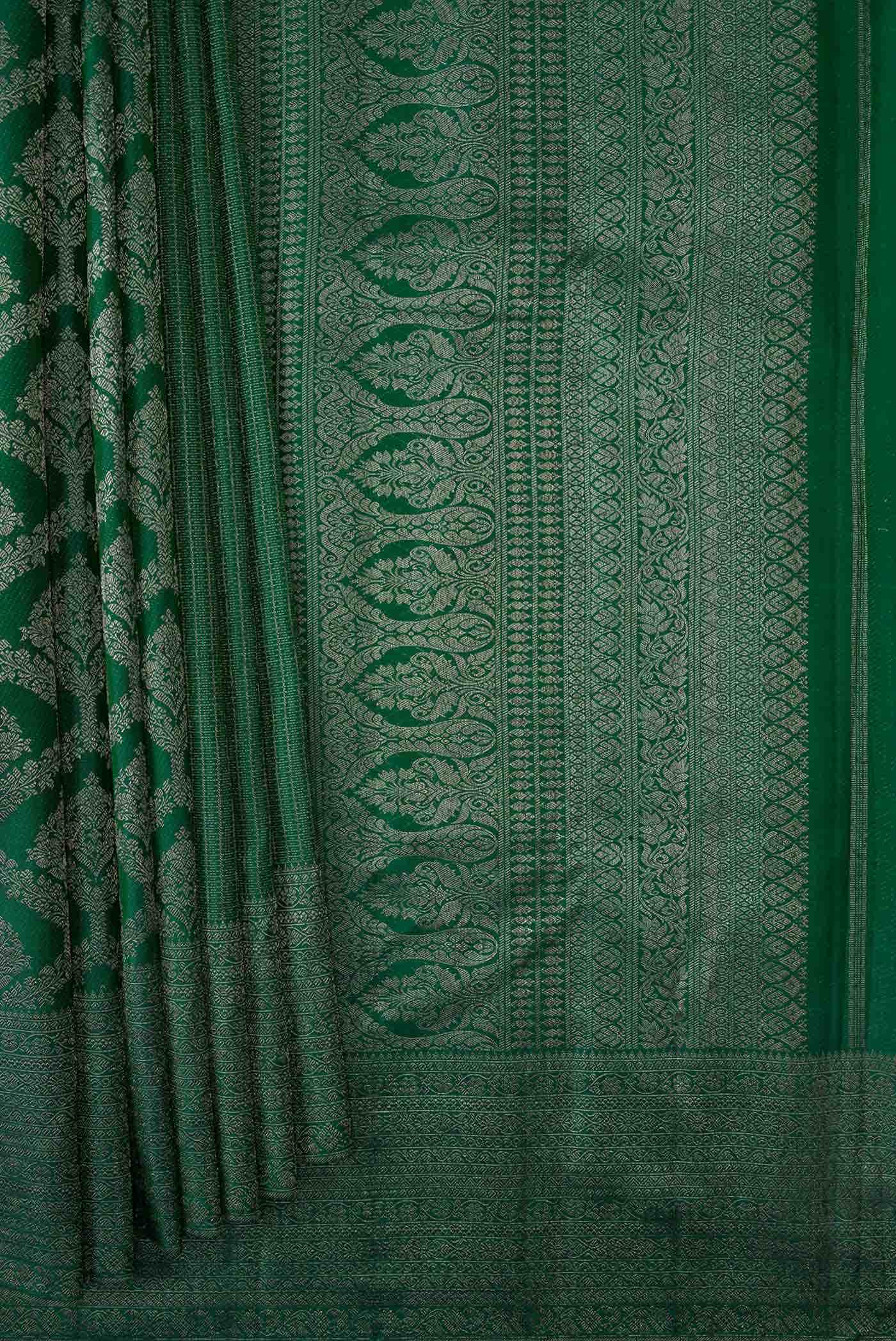 Green Dual Tone Kanchipuram Silk Saree