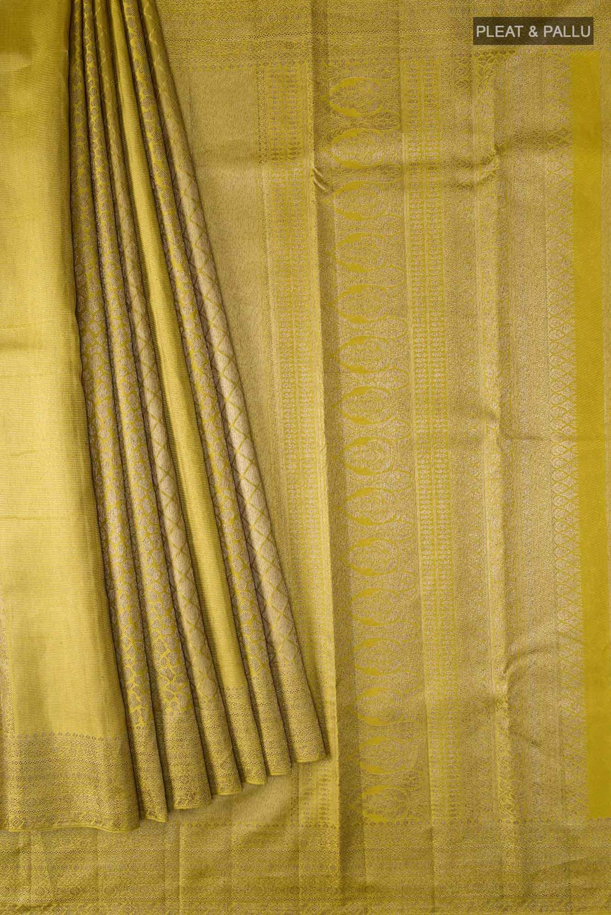 Mehandi Green Kanjivaram Silk Saree