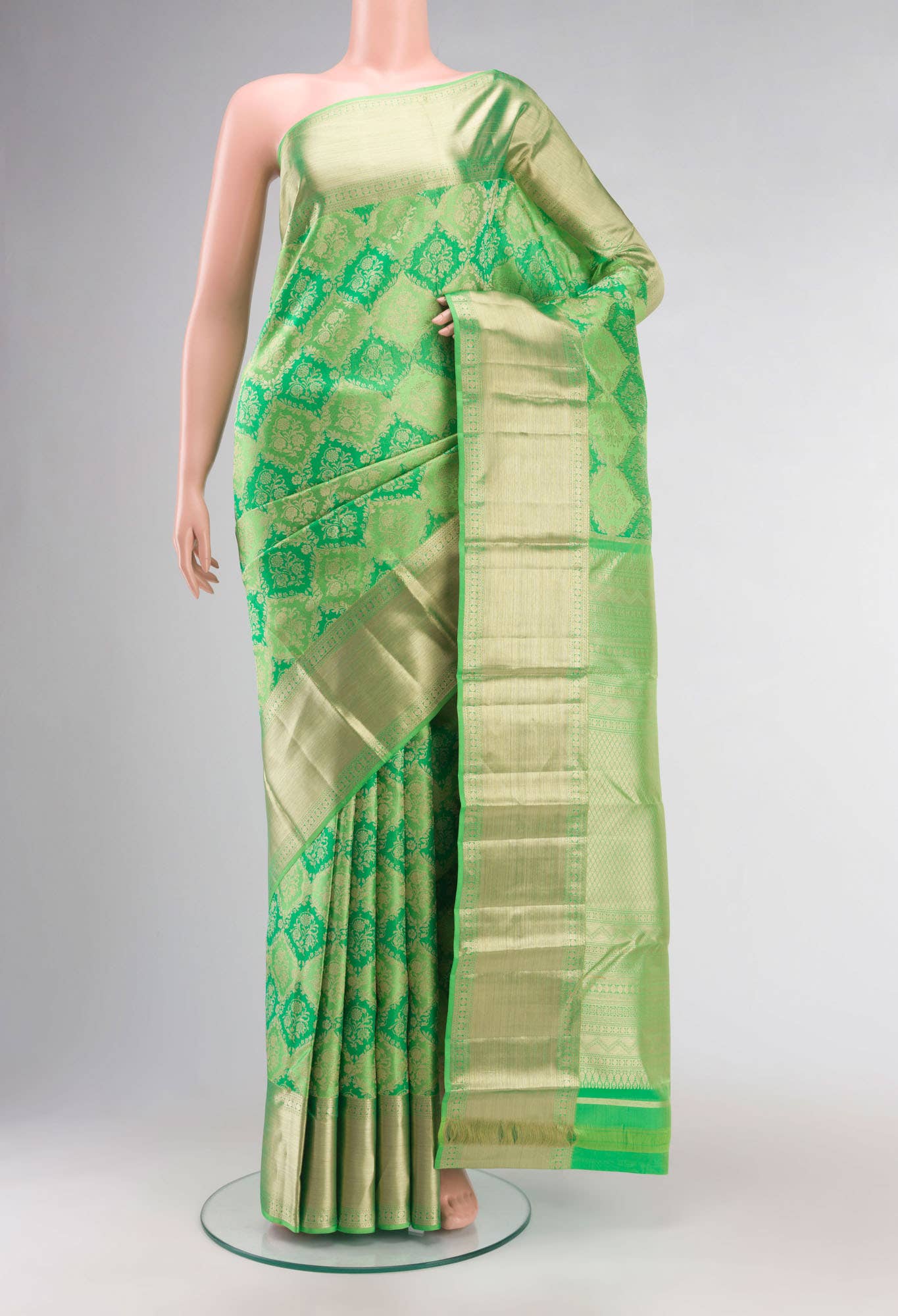 Green Kanchipuram Silk Saree