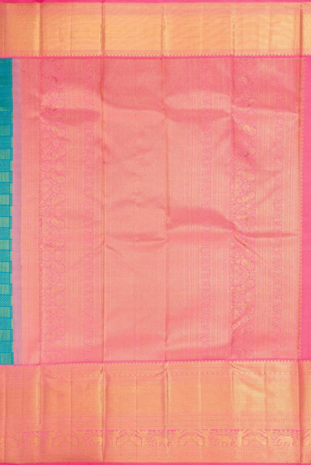 Green Dual Tone Kanchipuram Silk Saree
