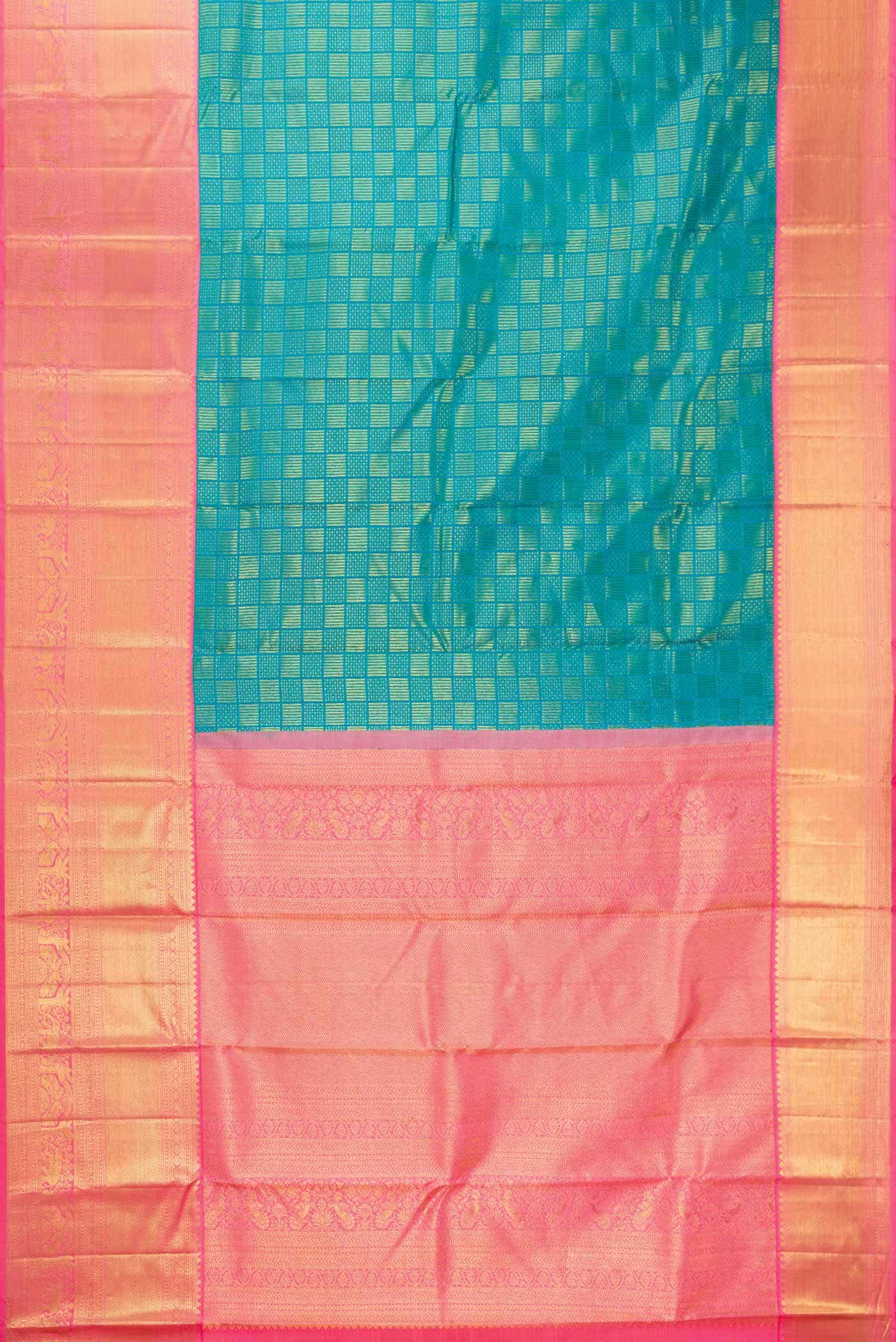 Green Dual Tone Kanchipuram Silk Saree