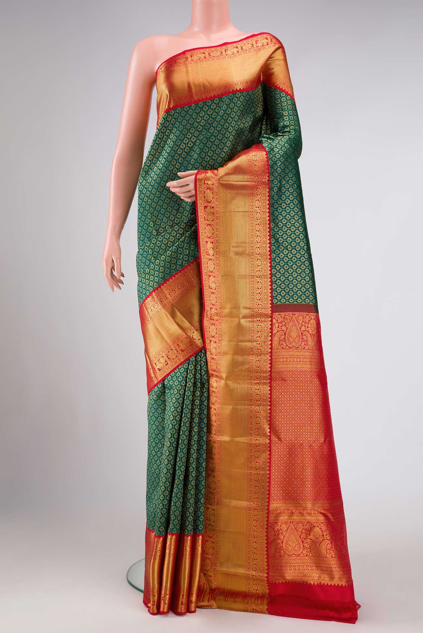 Green Kanchipuram Silk Saree