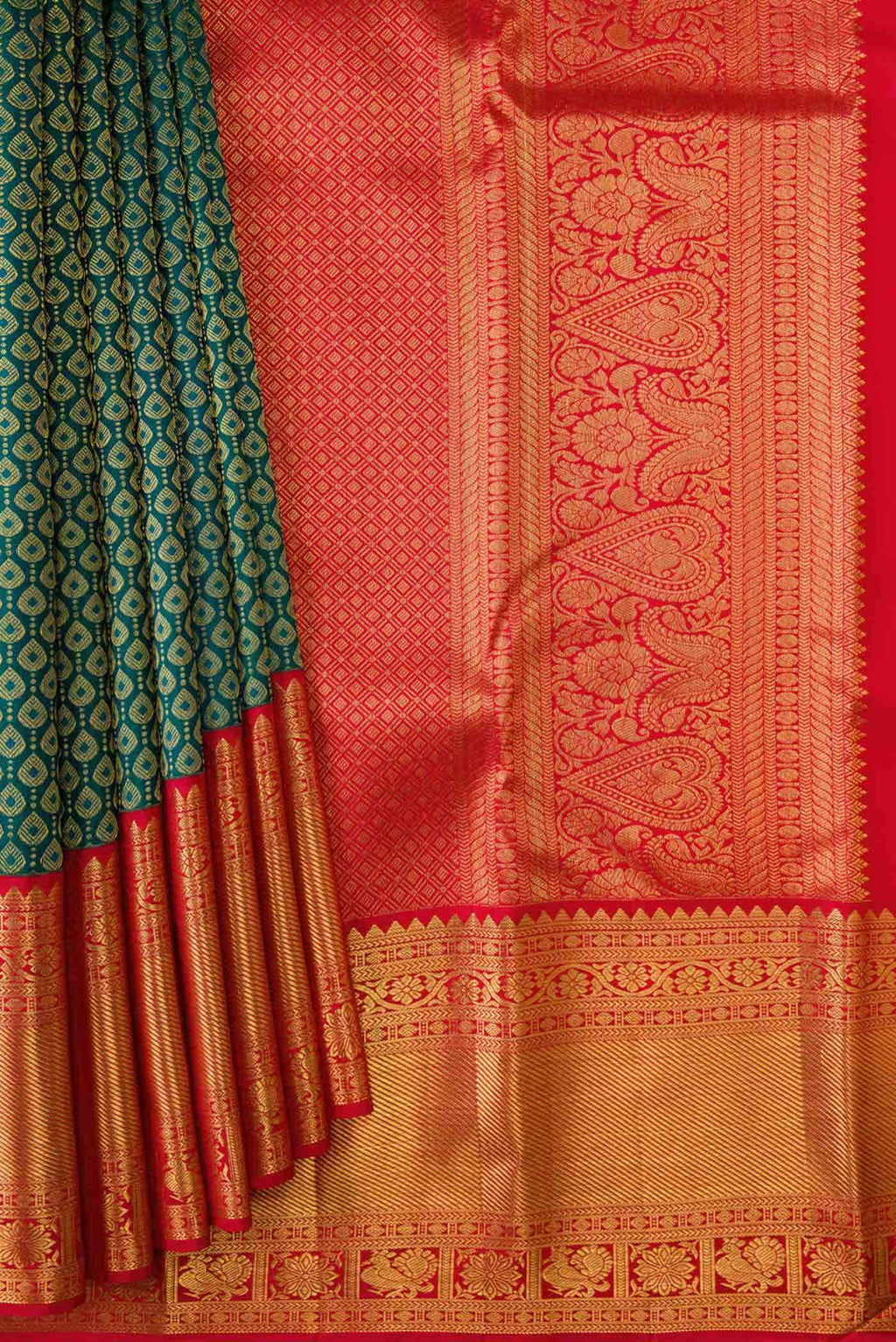 Green Kanchipuram Silk Saree