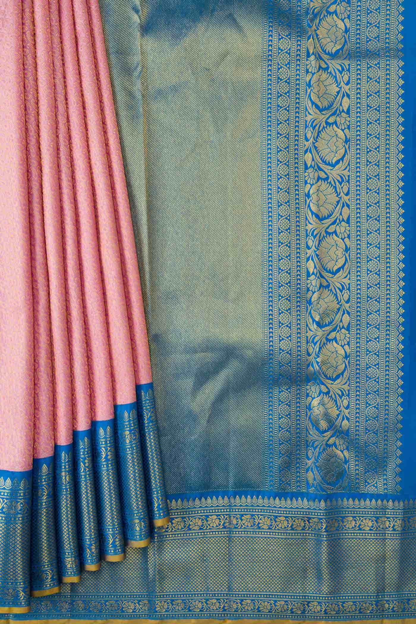 Lavender Kanchipuram Silk Saree
