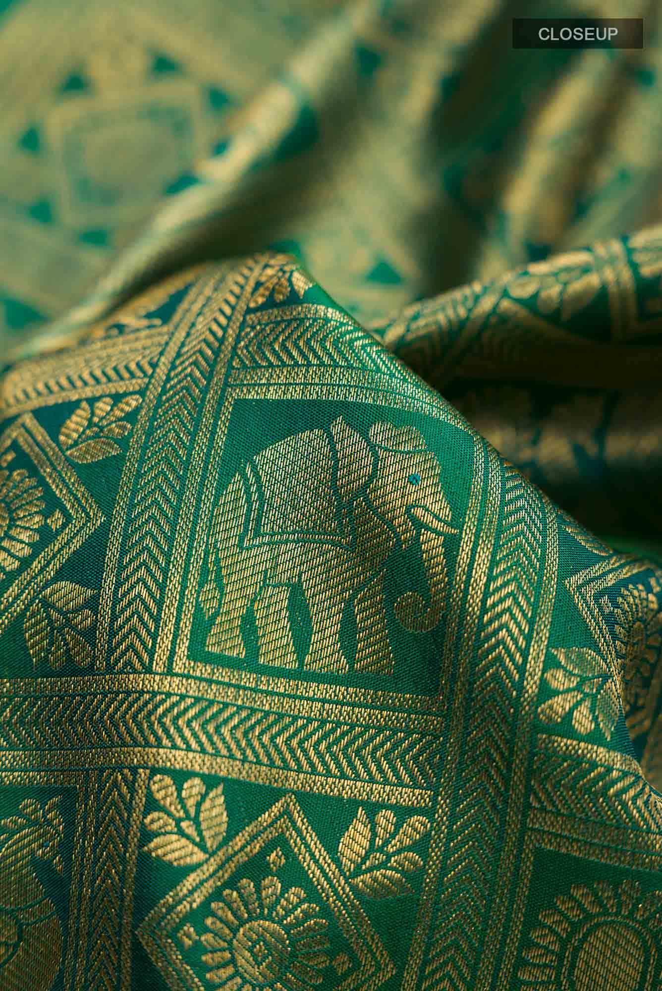 Green Kanchipuram Silk Saree