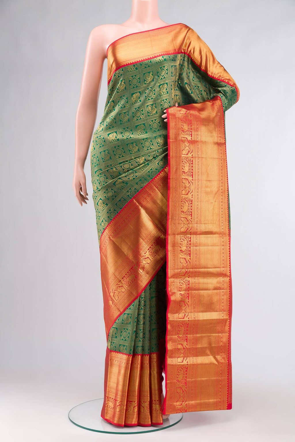 Green Kanchipuram Silk Saree