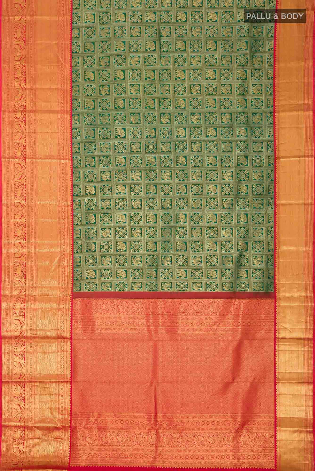 Green Kanchipuram Silk Saree