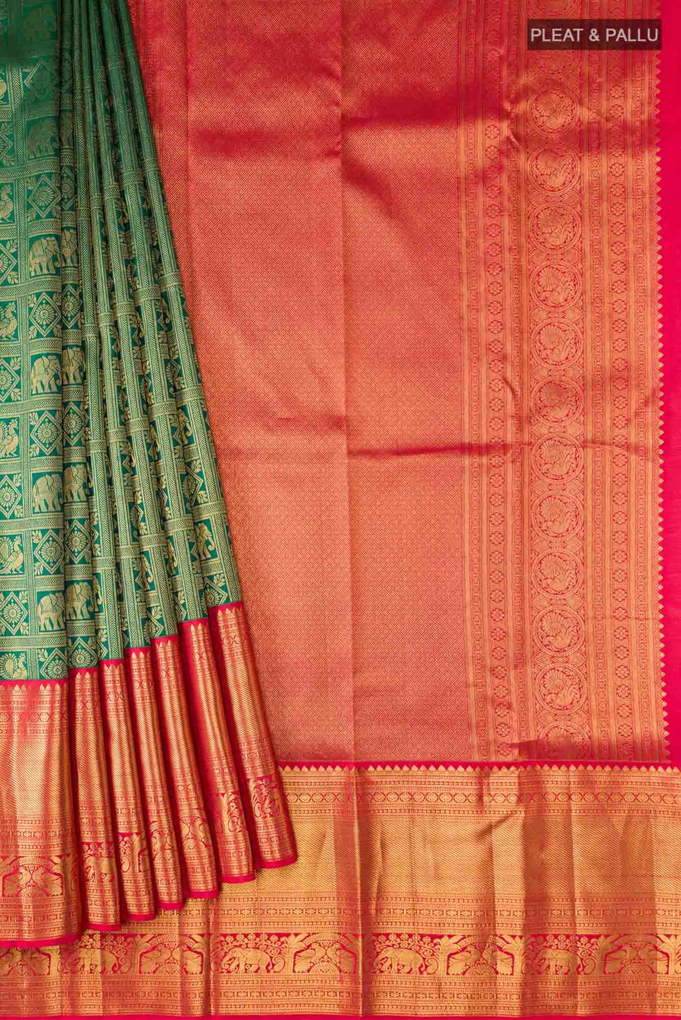 Green Kanchipuram Silk Saree