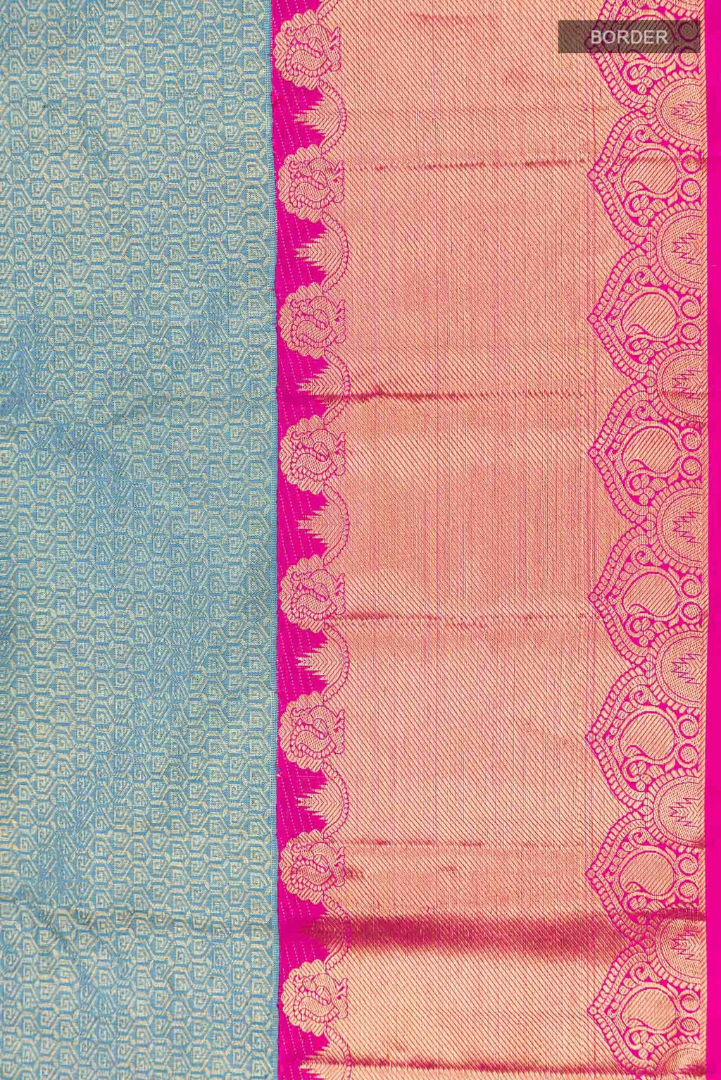 Blue Kanchipuram Silk Saree