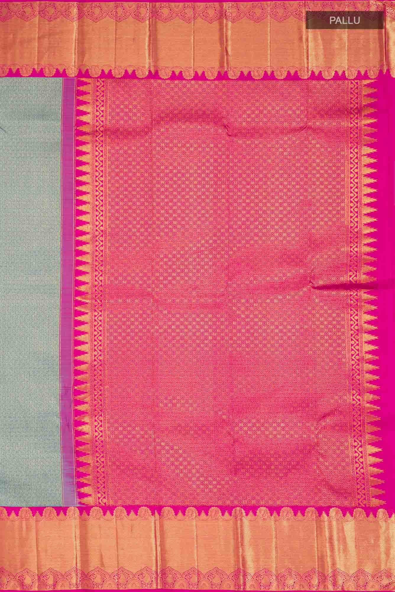 Blue Kanchipuram Silk Saree