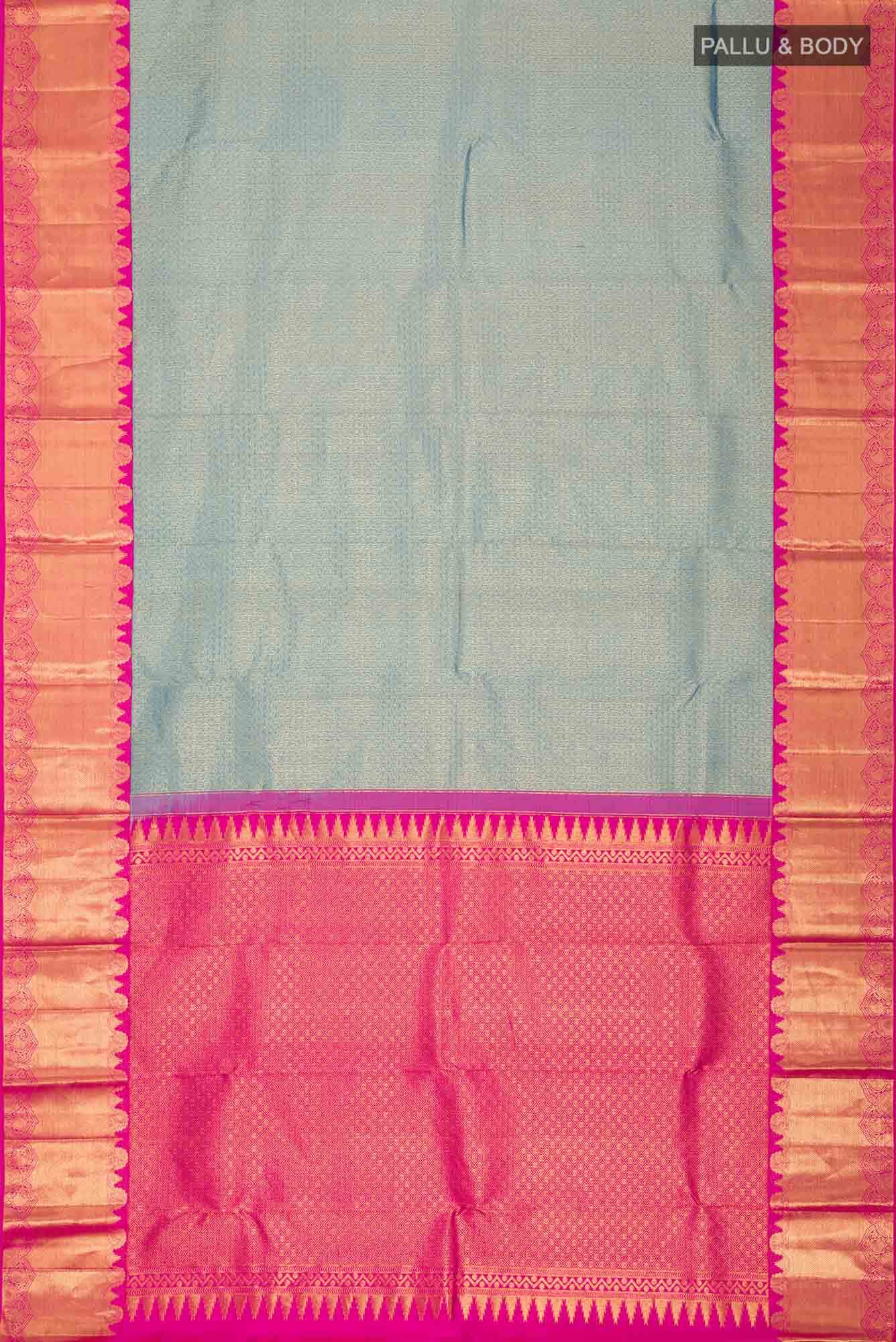 Blue Kanchipuram Silk Saree