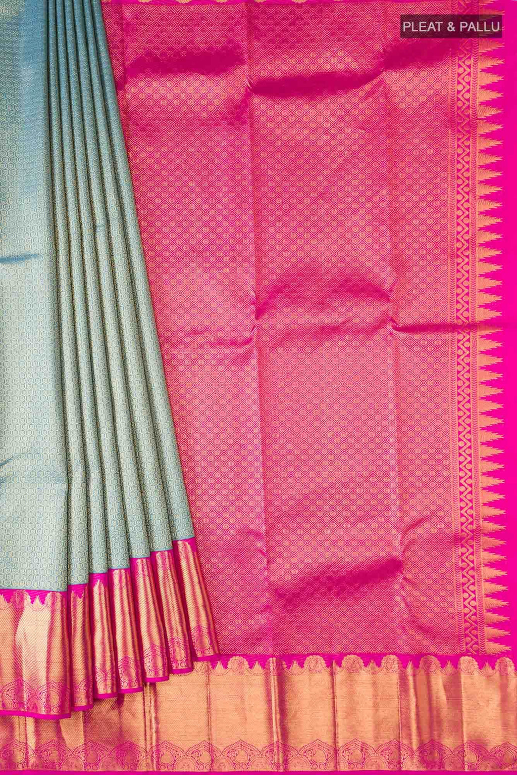 Blue Kanchipuram Silk Saree