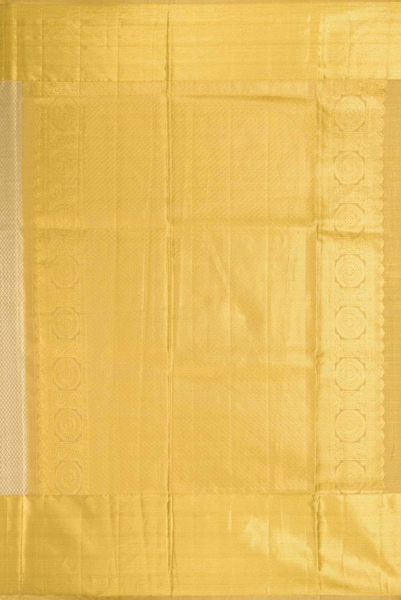Gold Dual Tone Kanchipuram Tissue Silk Saree