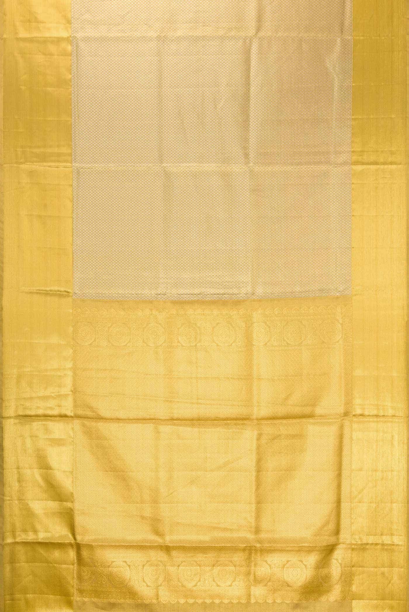 Gold Dual Tone Kanchipuram Tissue Silk Saree