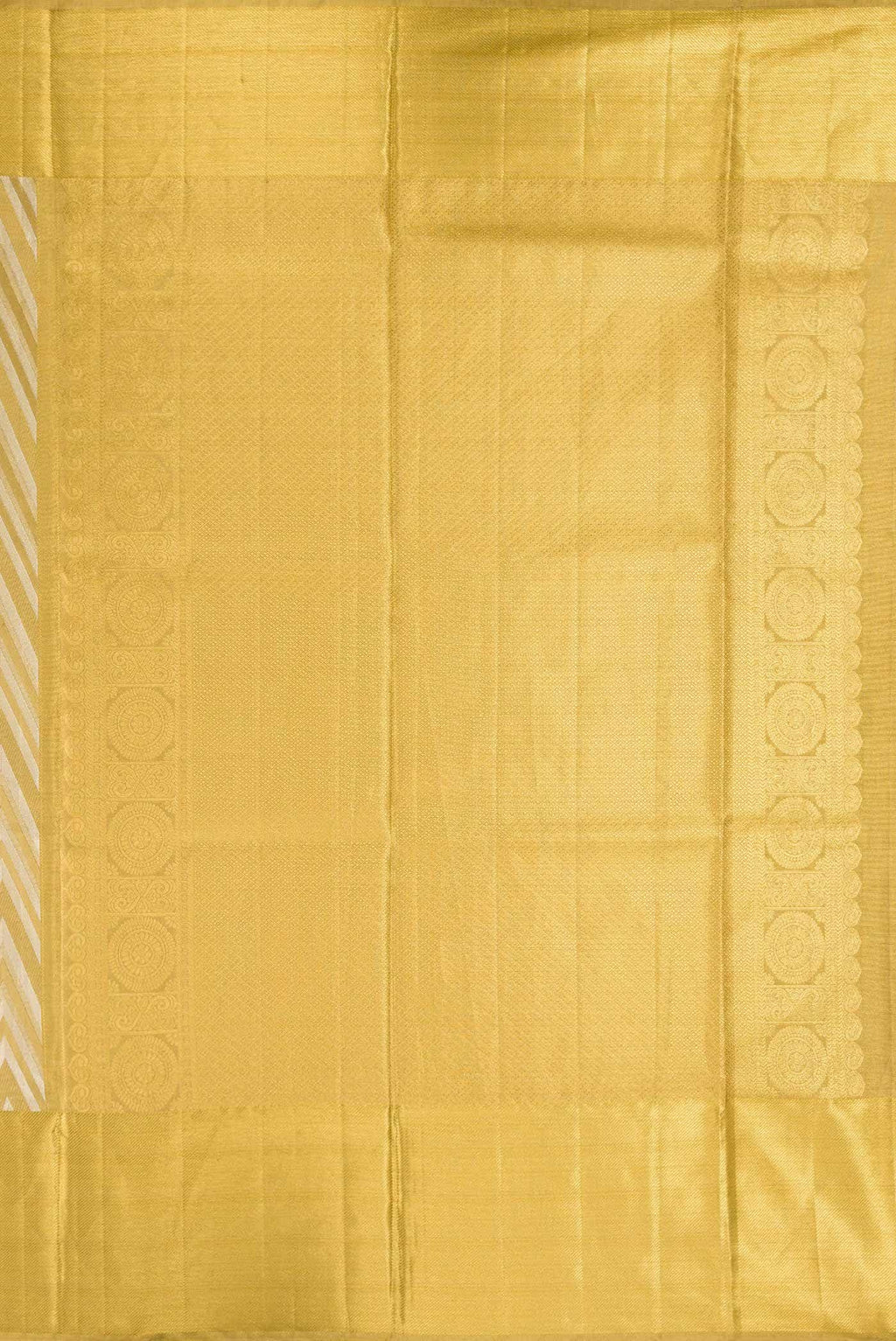 Gold Dual Tone Kanchipuram Tissue Silk Saree