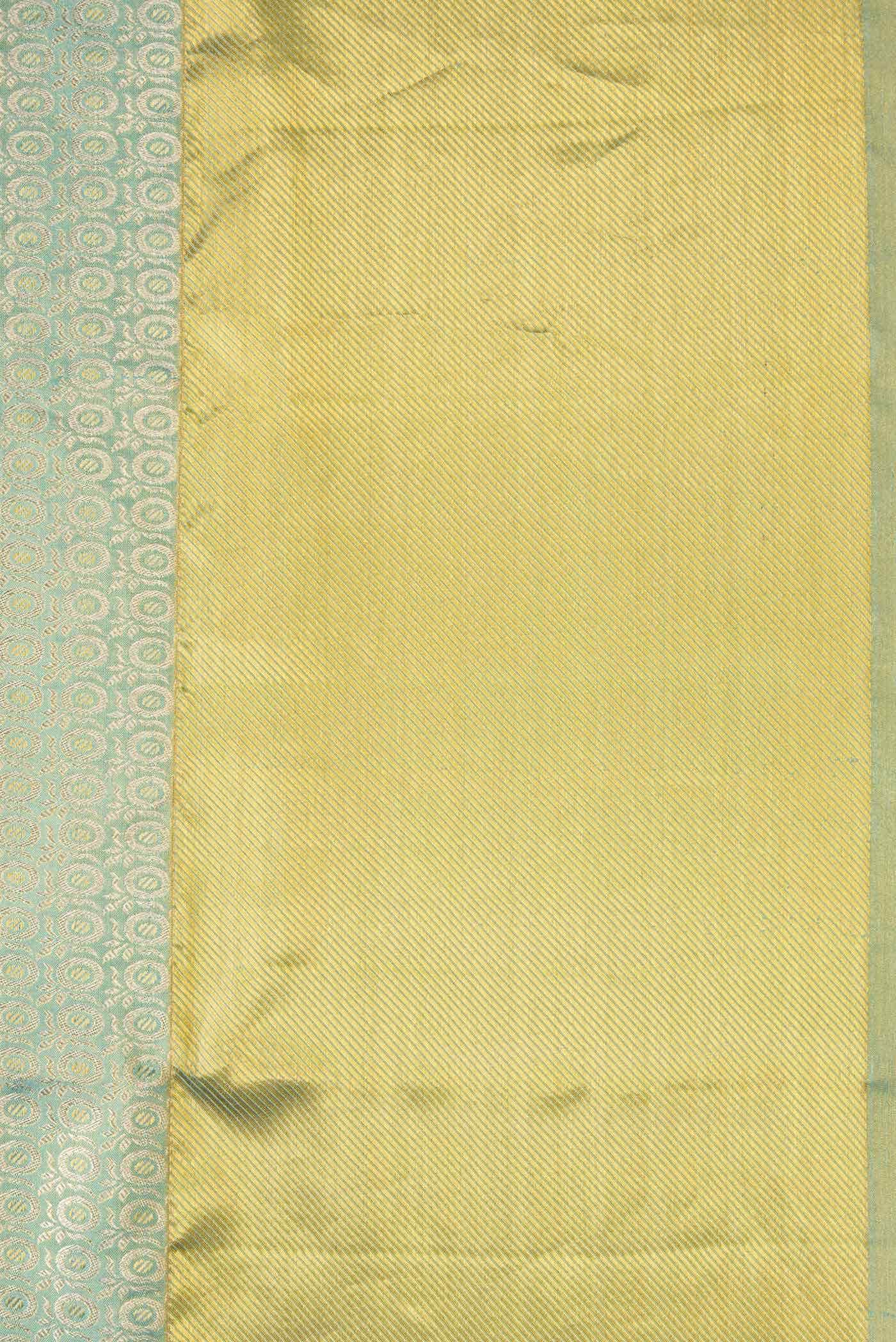 Light Blue Dual Tone Kanchipuram Tissue Silk Saree