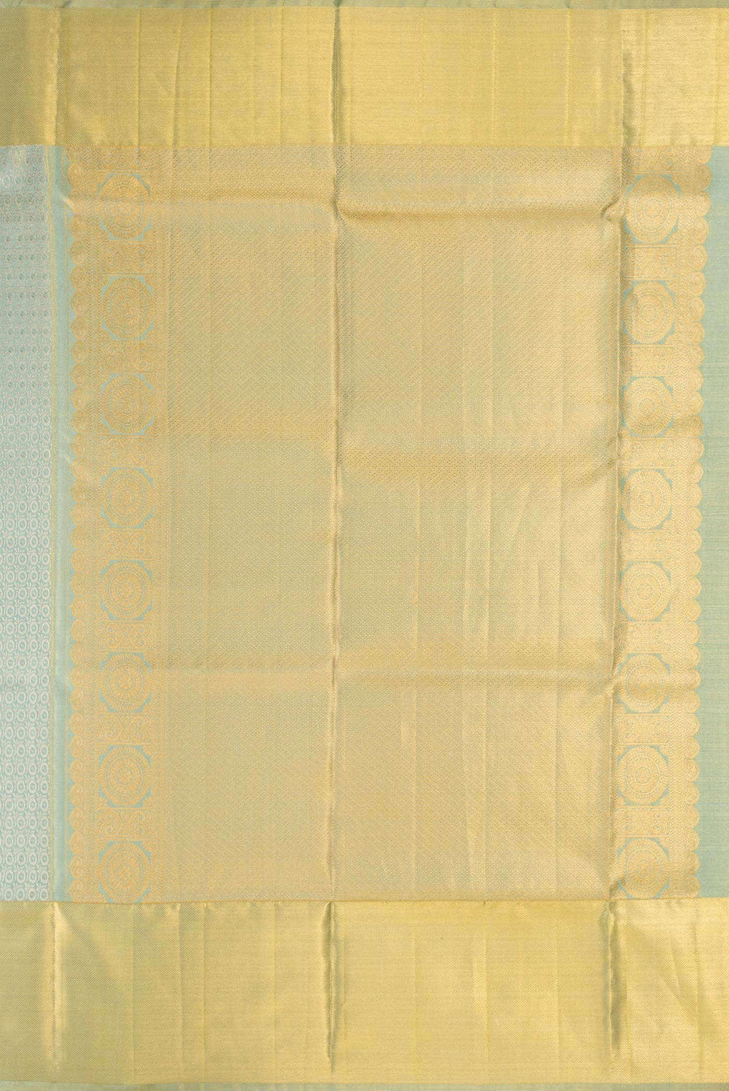 Light Blue Dual Tone Kanchipuram Tissue Silk Saree