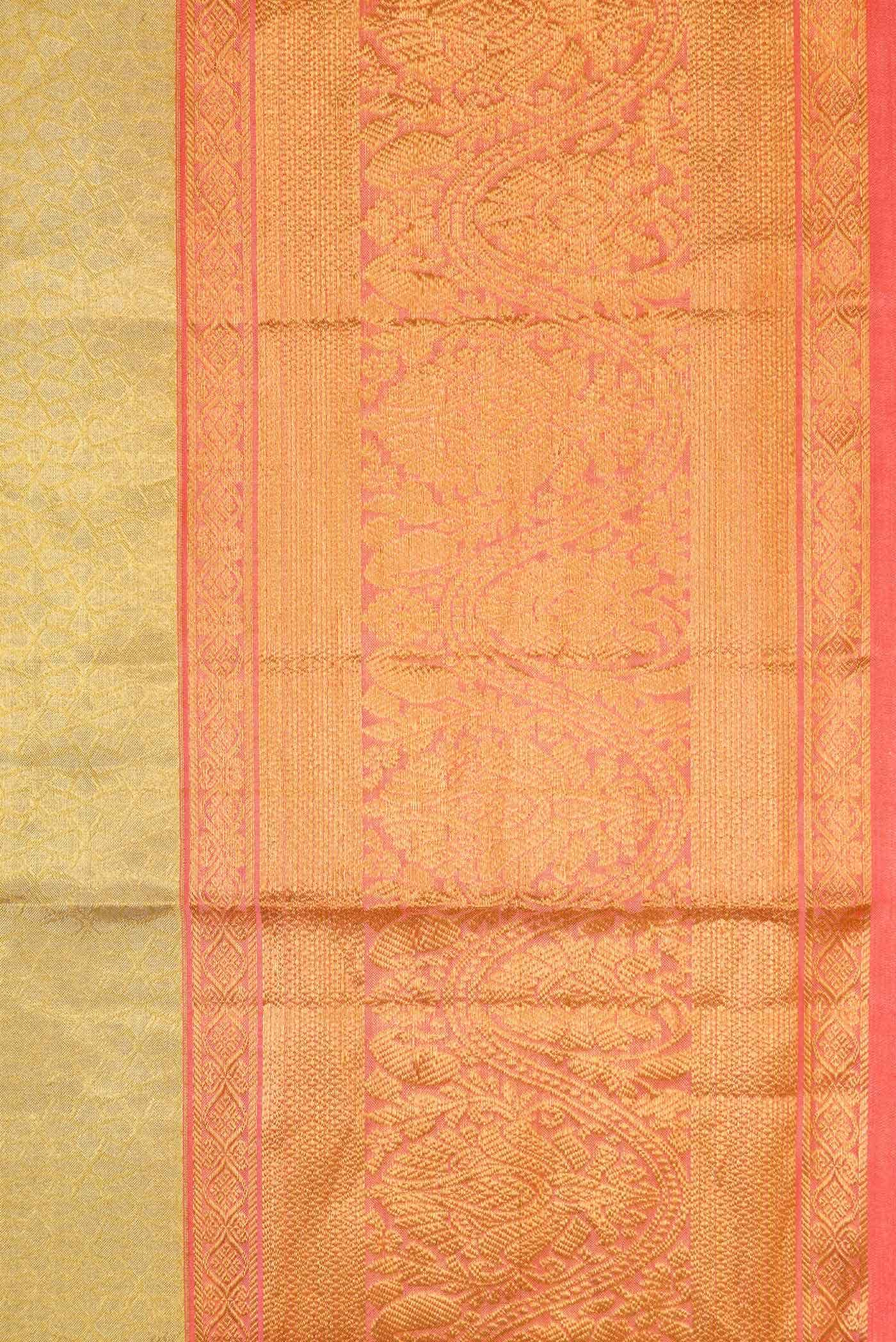 Gold Kanchipuram Tissue Silk Saree