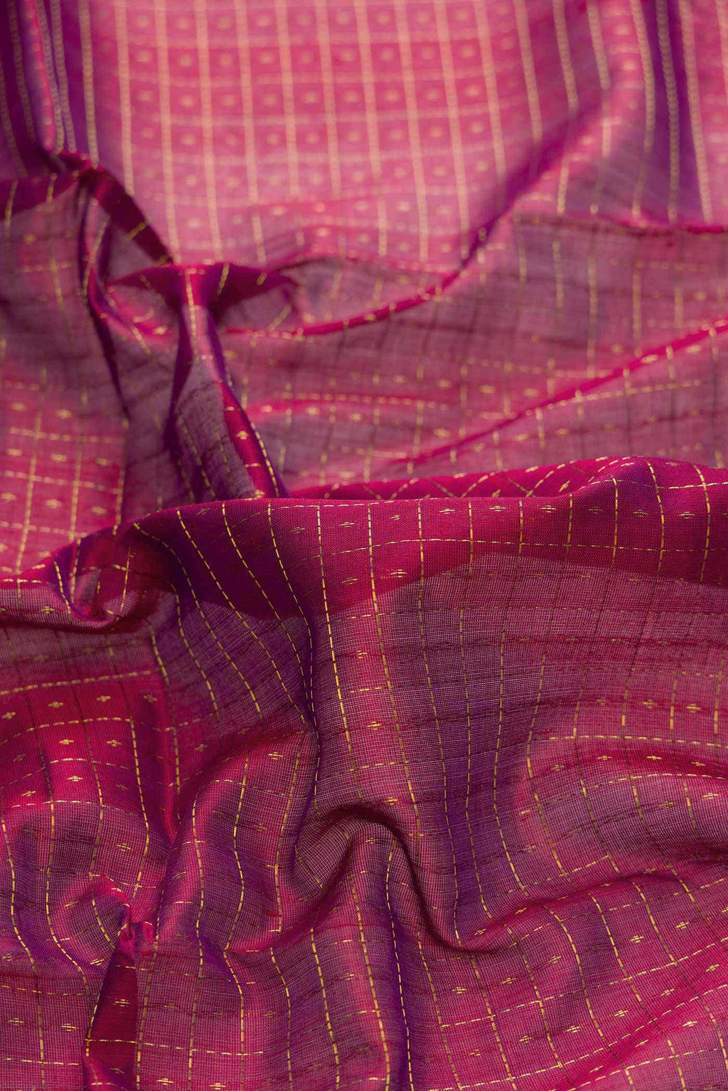 Purple Dual Tone Silk Cotton Saree