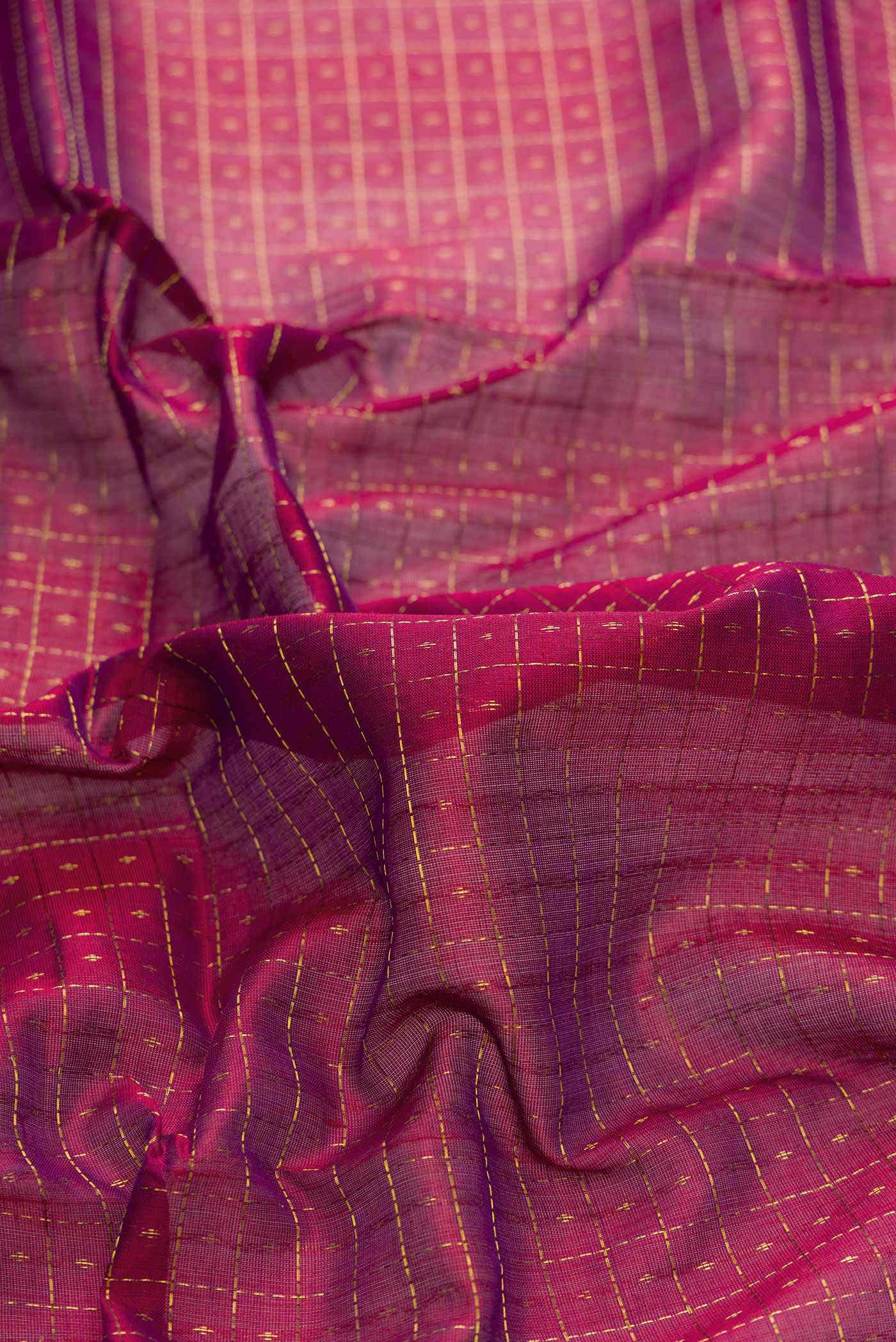 Purple Dual Tone Silk Cotton Saree