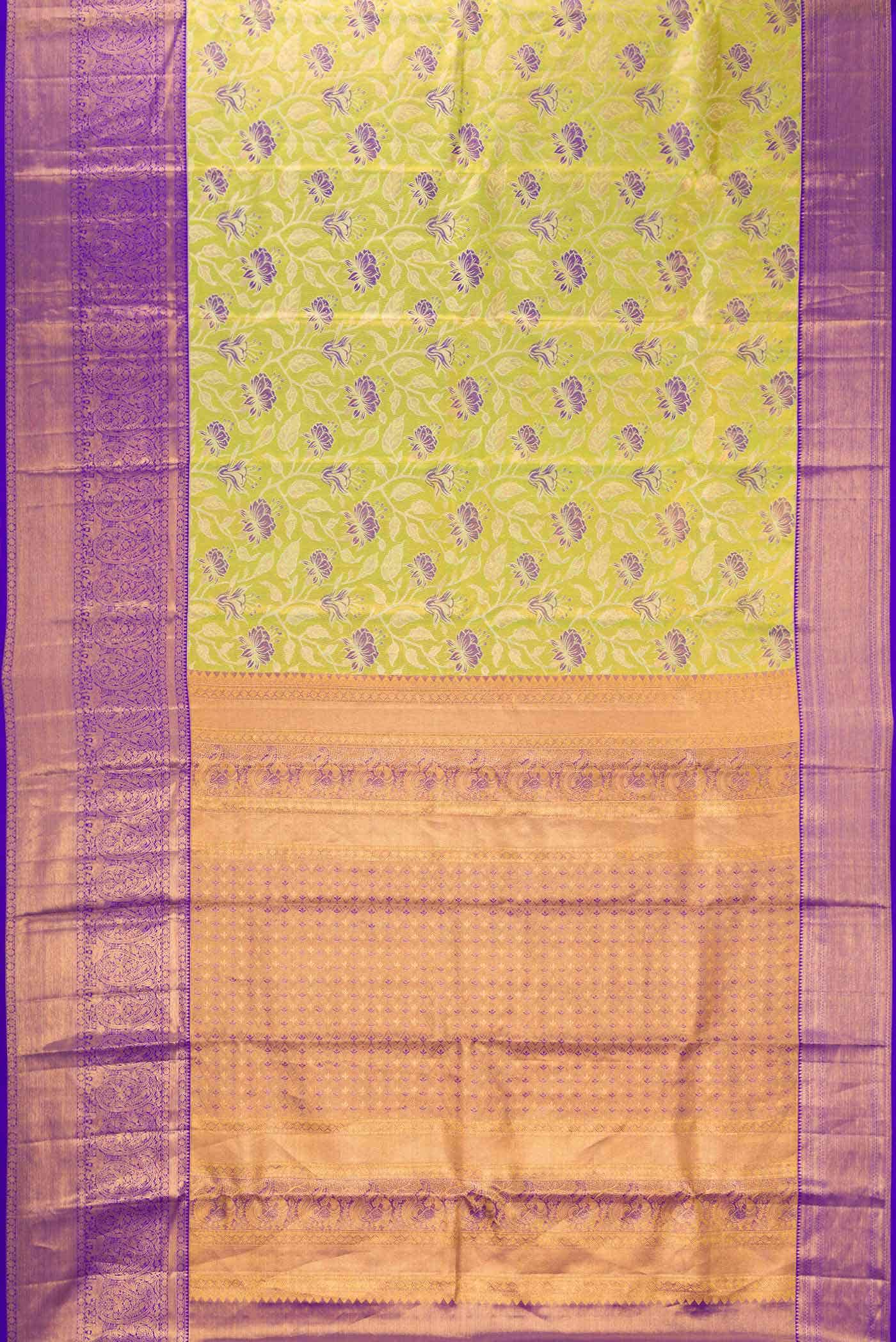 Green Kanchipuram Tissue Silk Saree