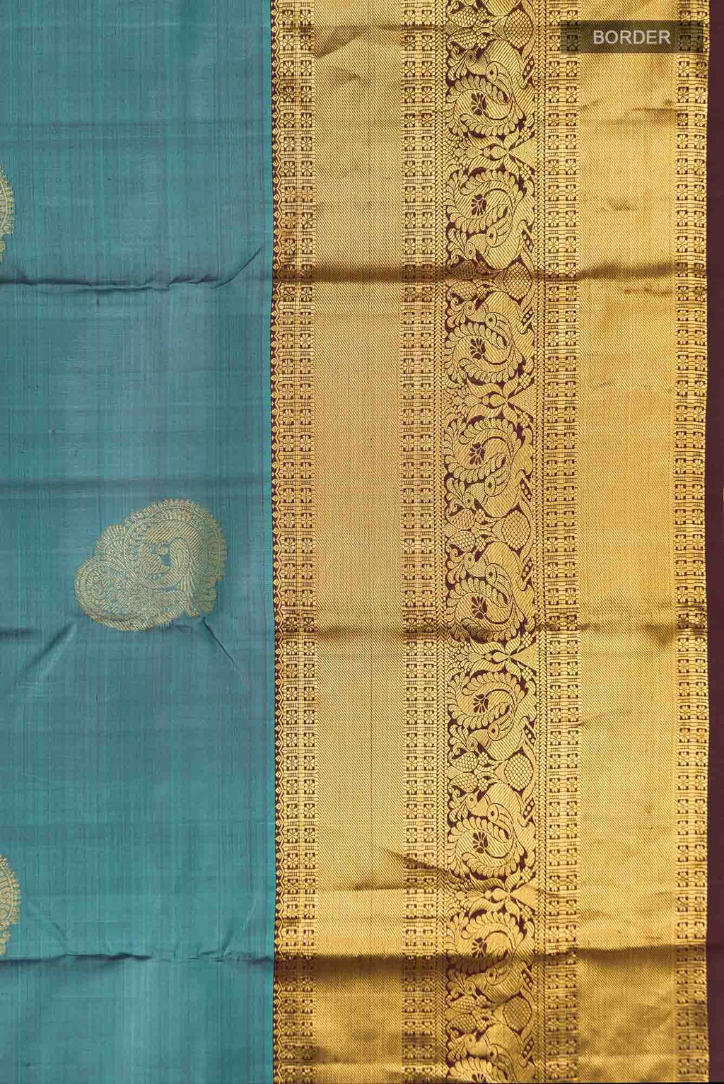 Blue Kanchipuram Silk Saree