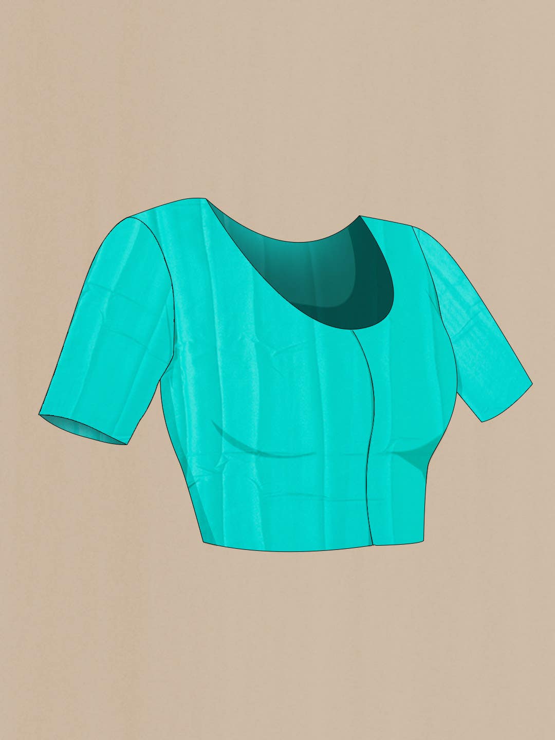 Turquoise Mysore Georgette Saree