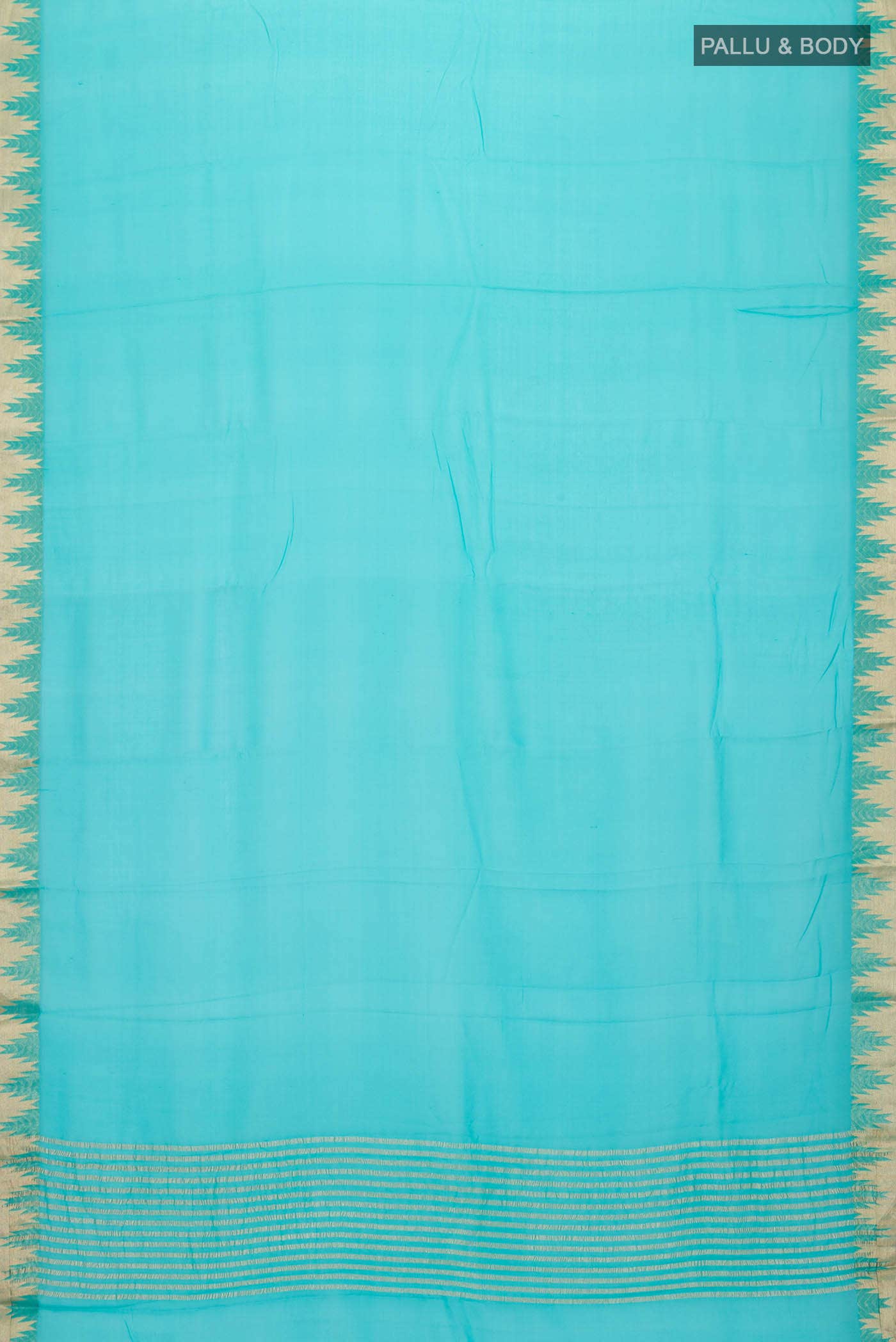 Turquoise Mysore Georgette Saree