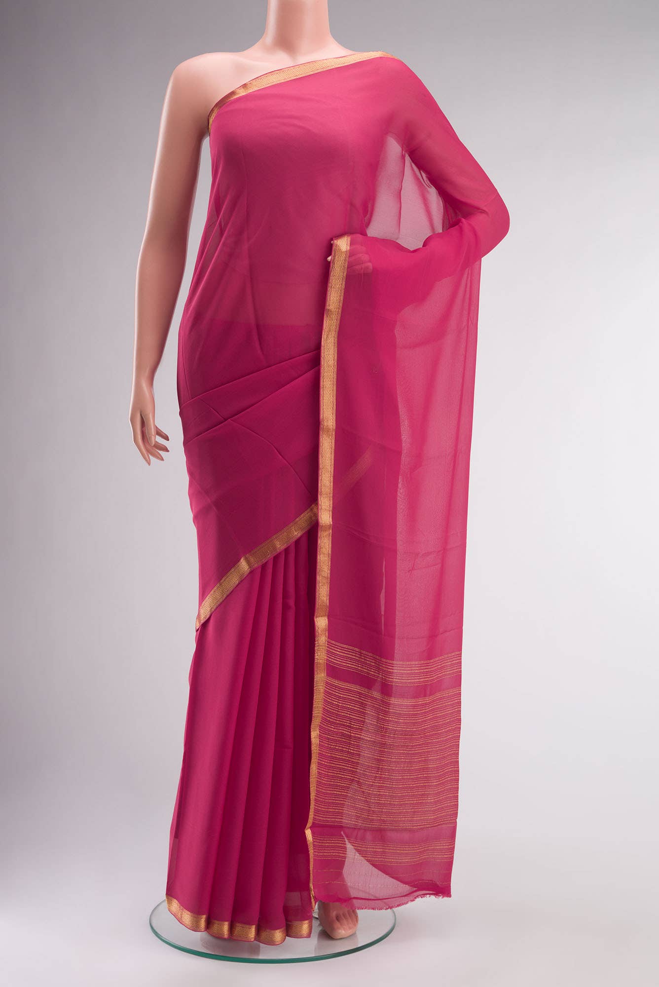 Coral Mysore Georgette Saree