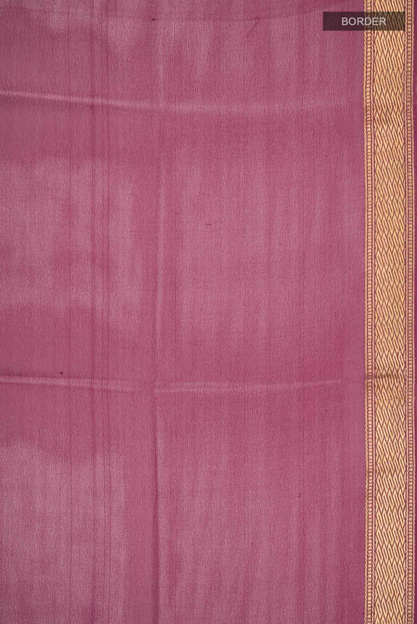 Magenta Mysore Chiffon Saree