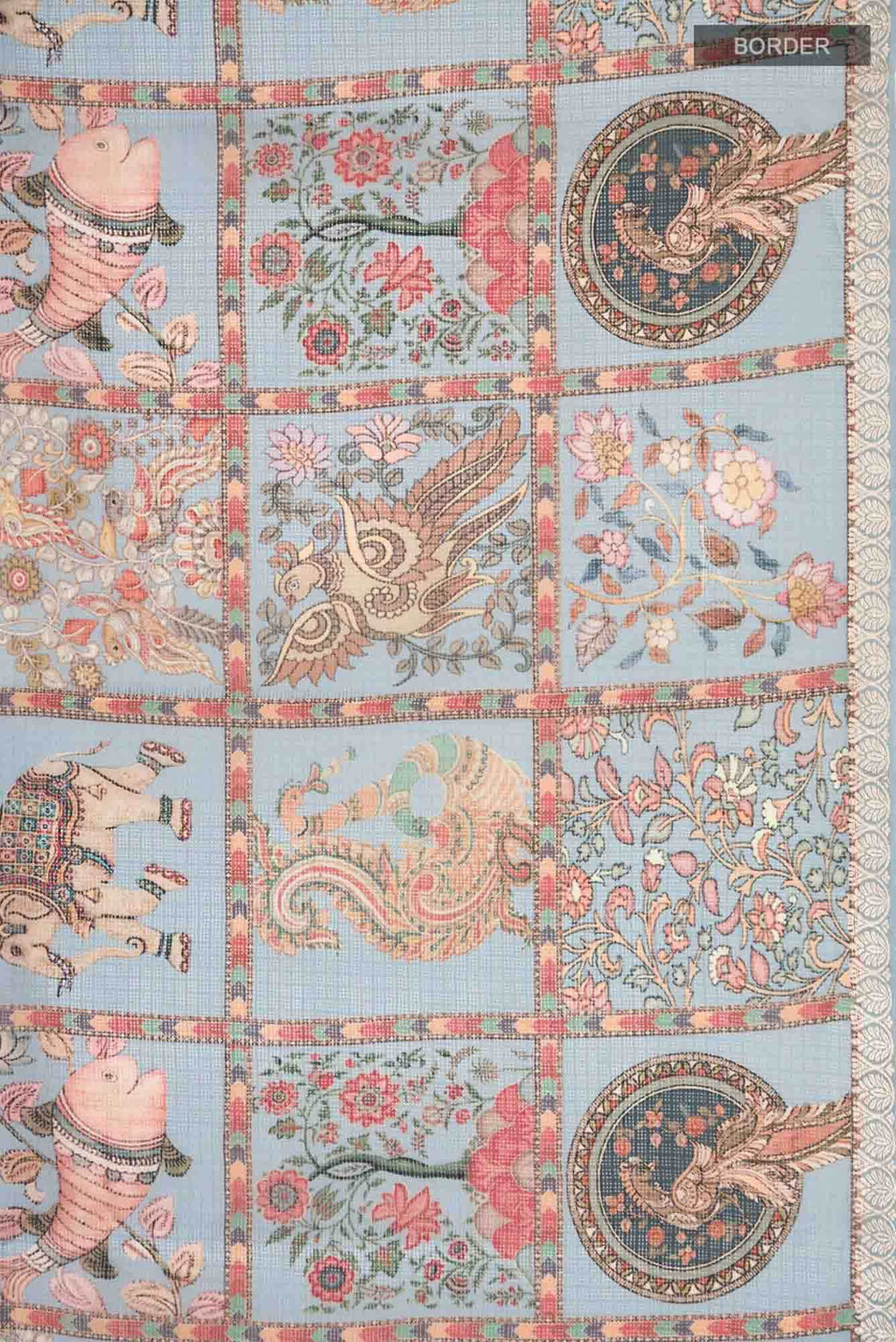 Blue Kota Silk Saree