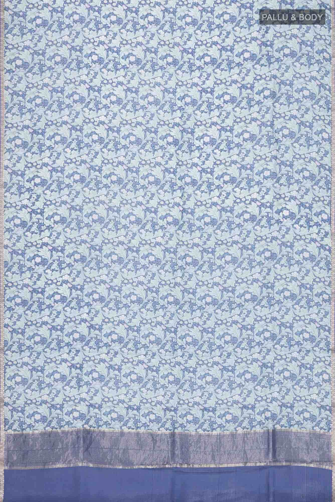 Blue Kota Silk Saree