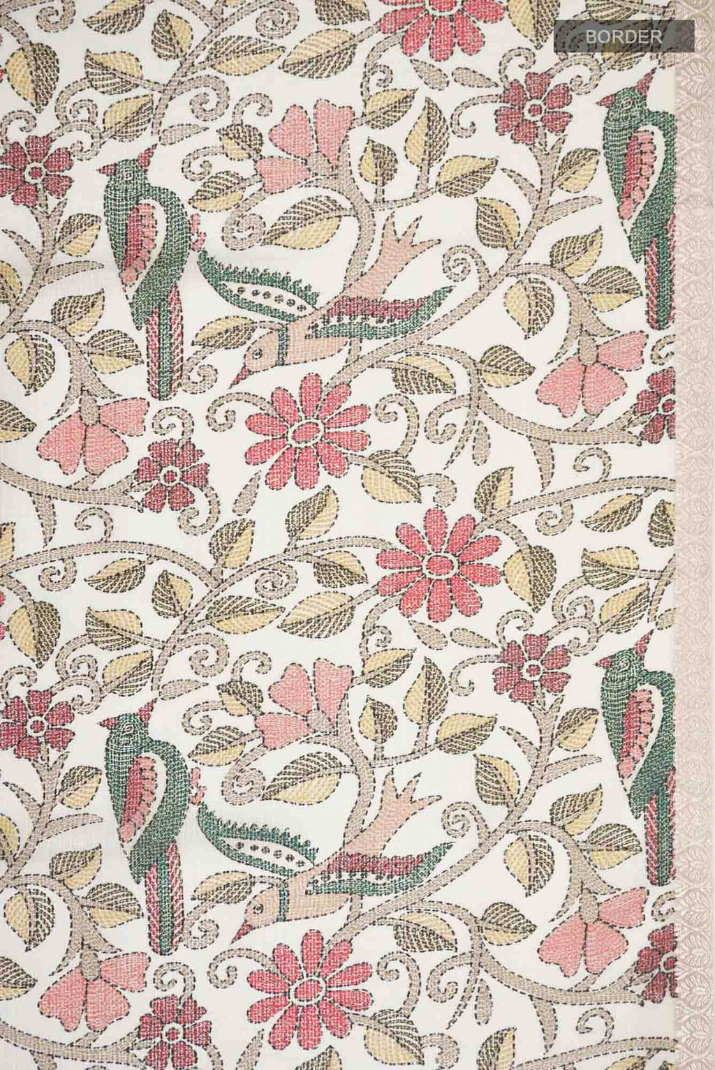 Off White Kota Silk Saree