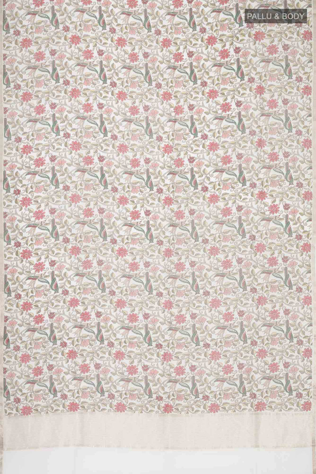 Off White Kota Silk Saree