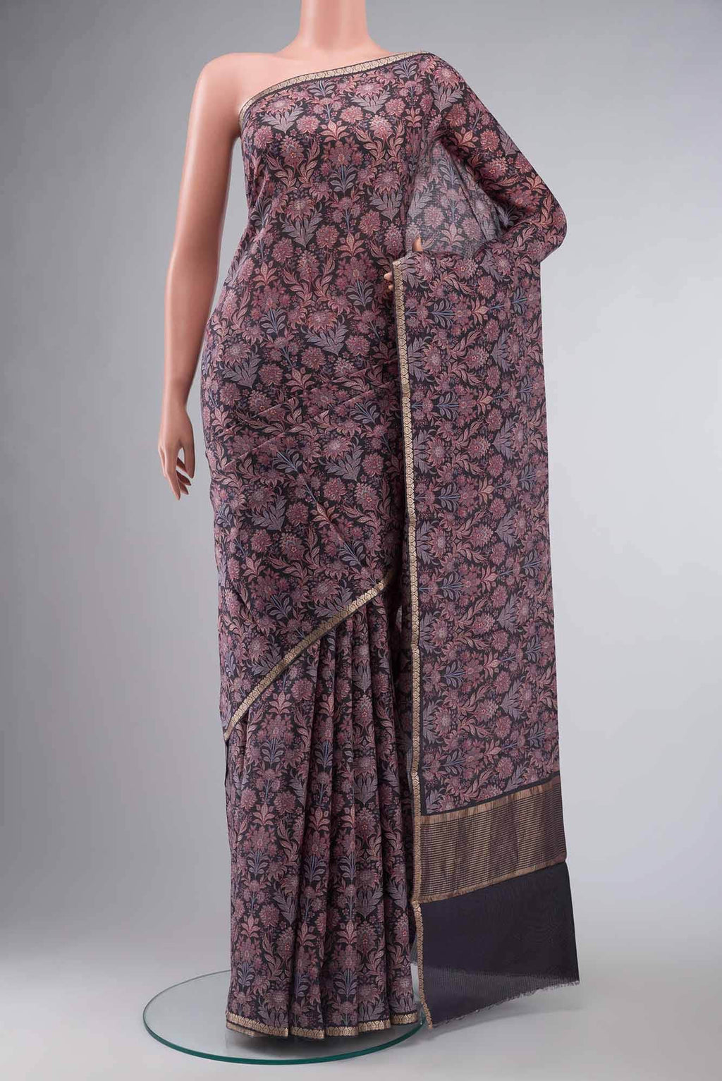 Black Kota Silk Saree