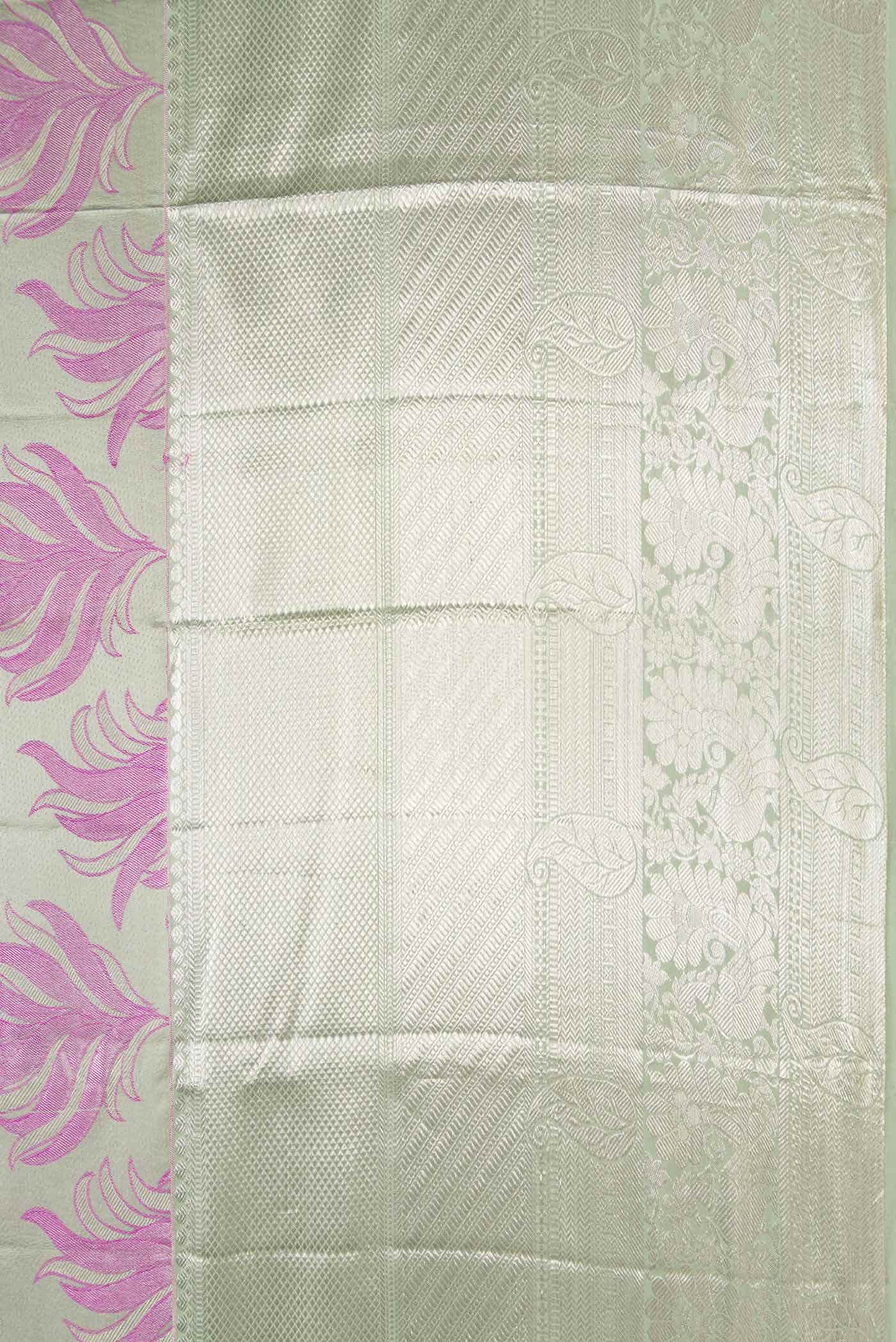 Davys Grey Kanchipuram Silk Saree