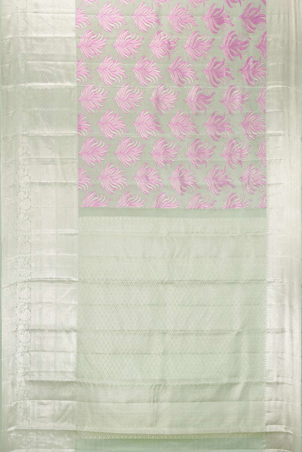 Davys Grey Kanchipuram Silk Saree