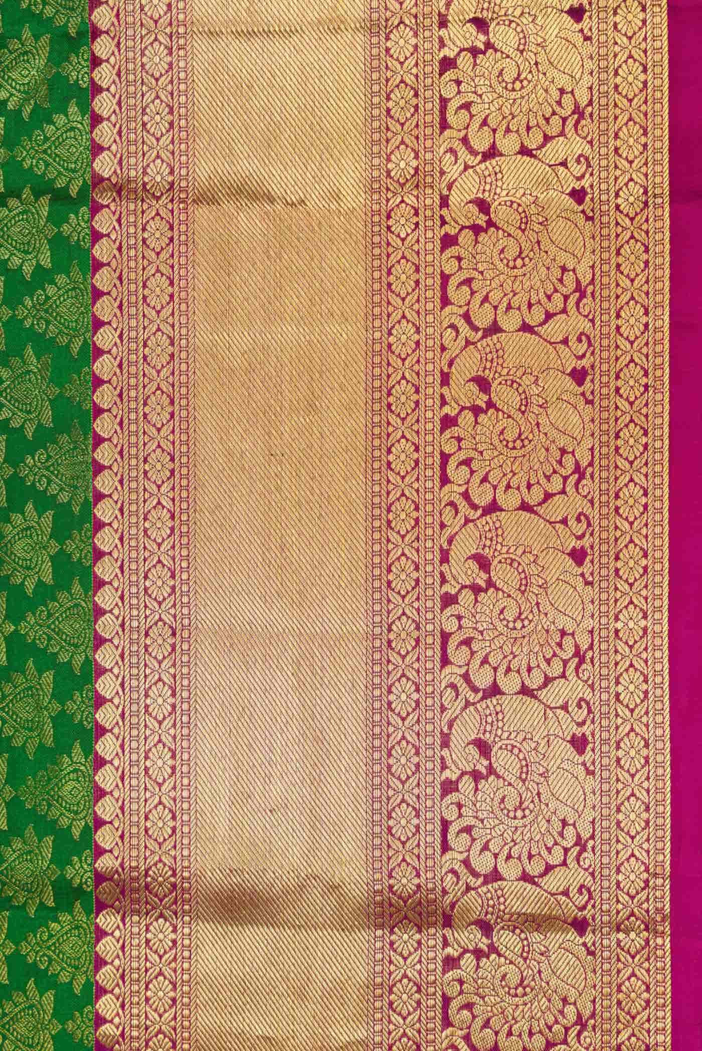 Green Dual Tone Kanchipuram Silk Saree