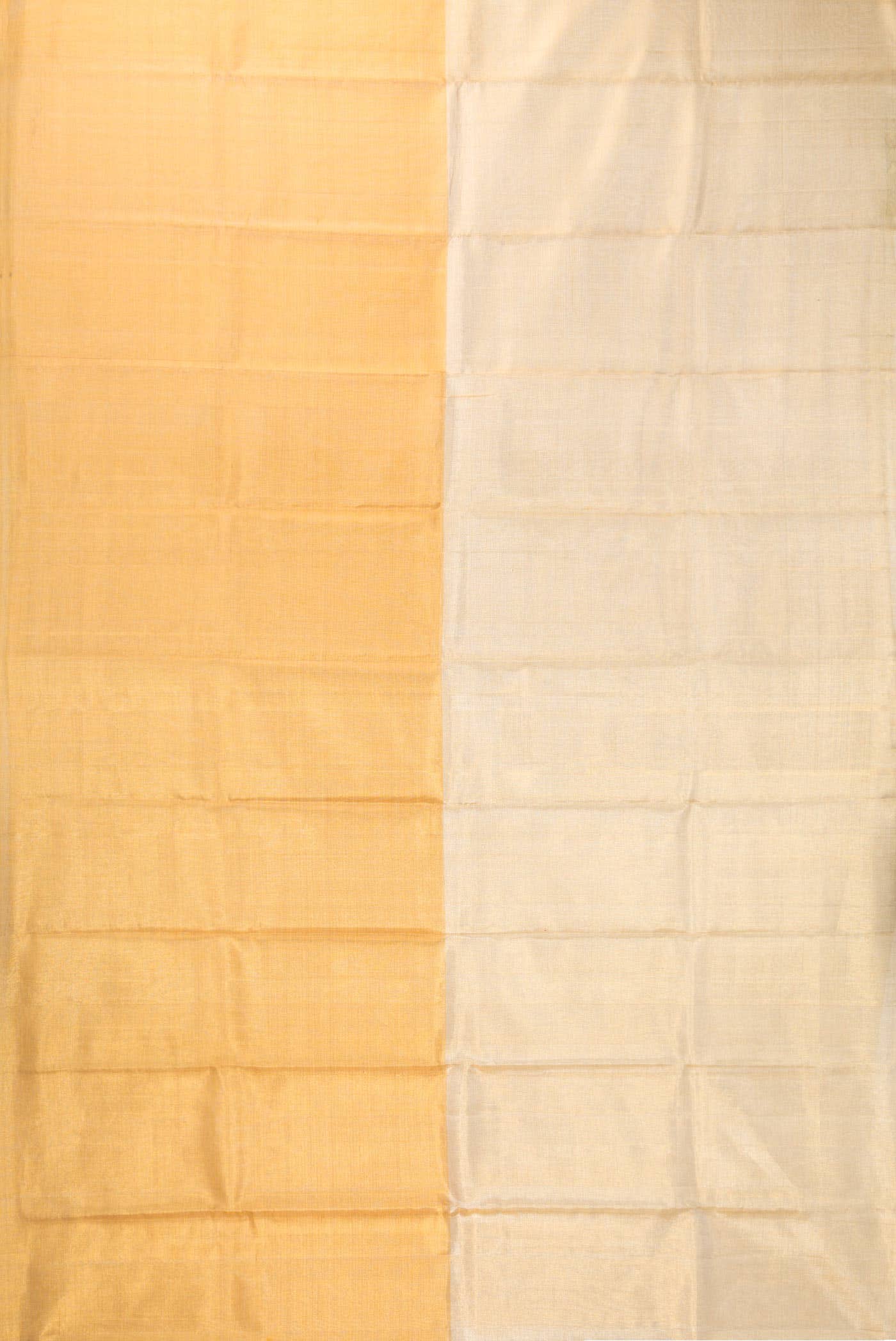 Gold and Silver Dual Tone Kanchipuram Tissue Silk Saree
