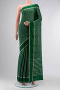 Green Mysore Crepe Saree