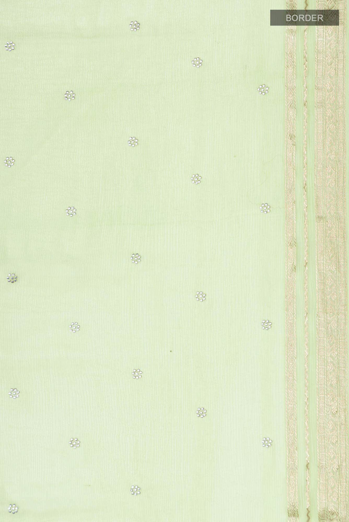 Green Mysore Chiffon Saree