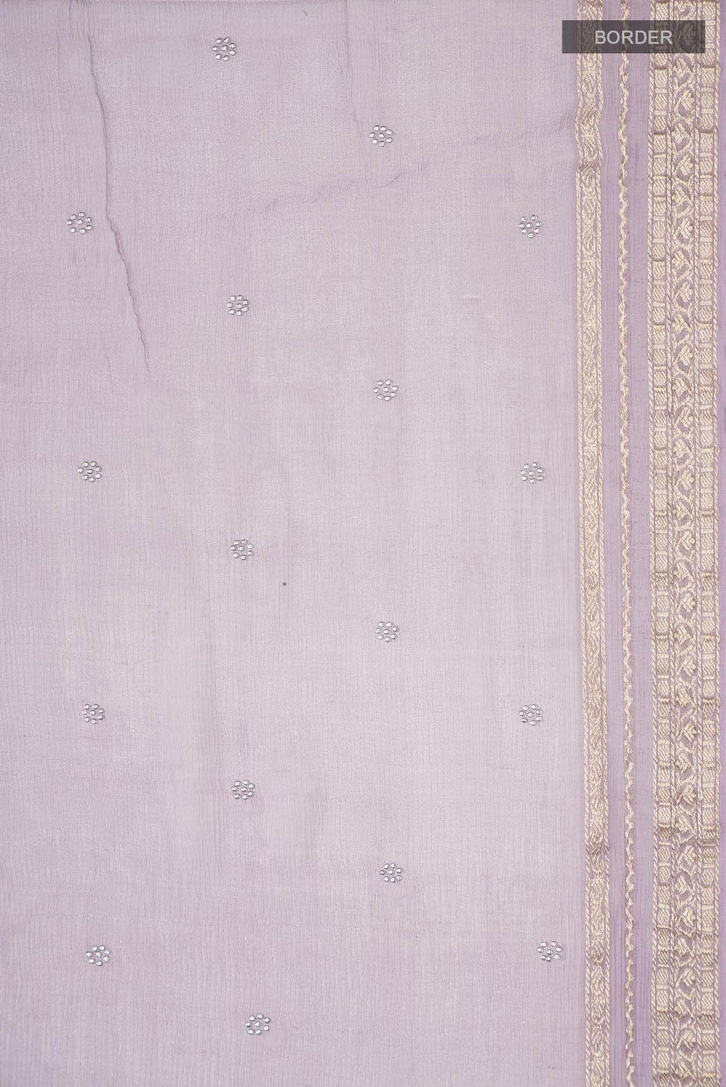 Lavender Mysore Chiffon Saree