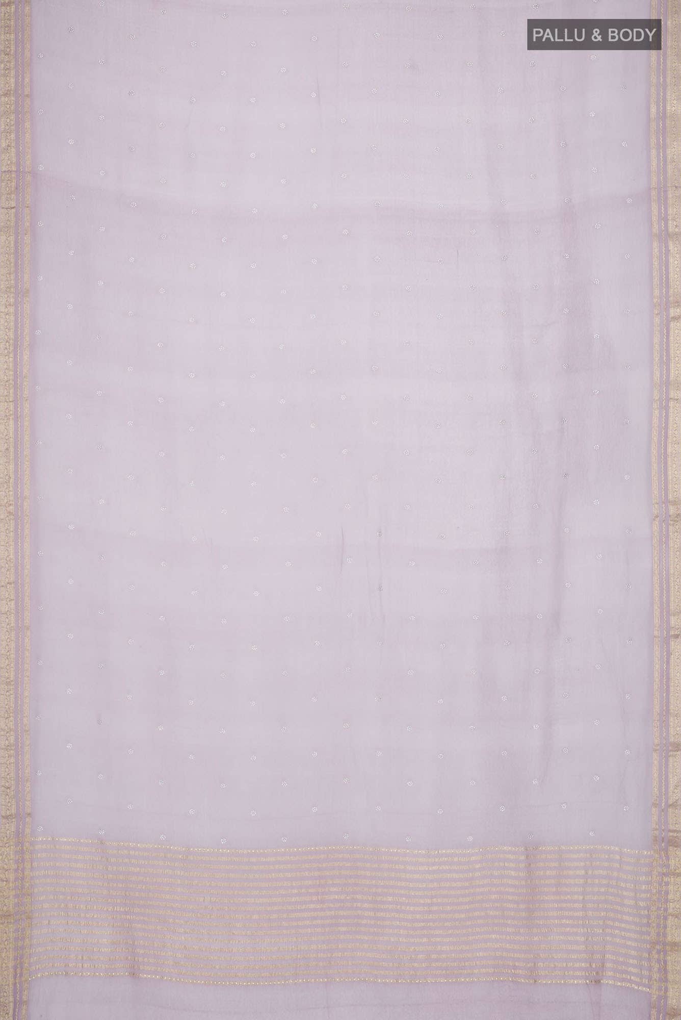 Lavender Mysore Chiffon Saree