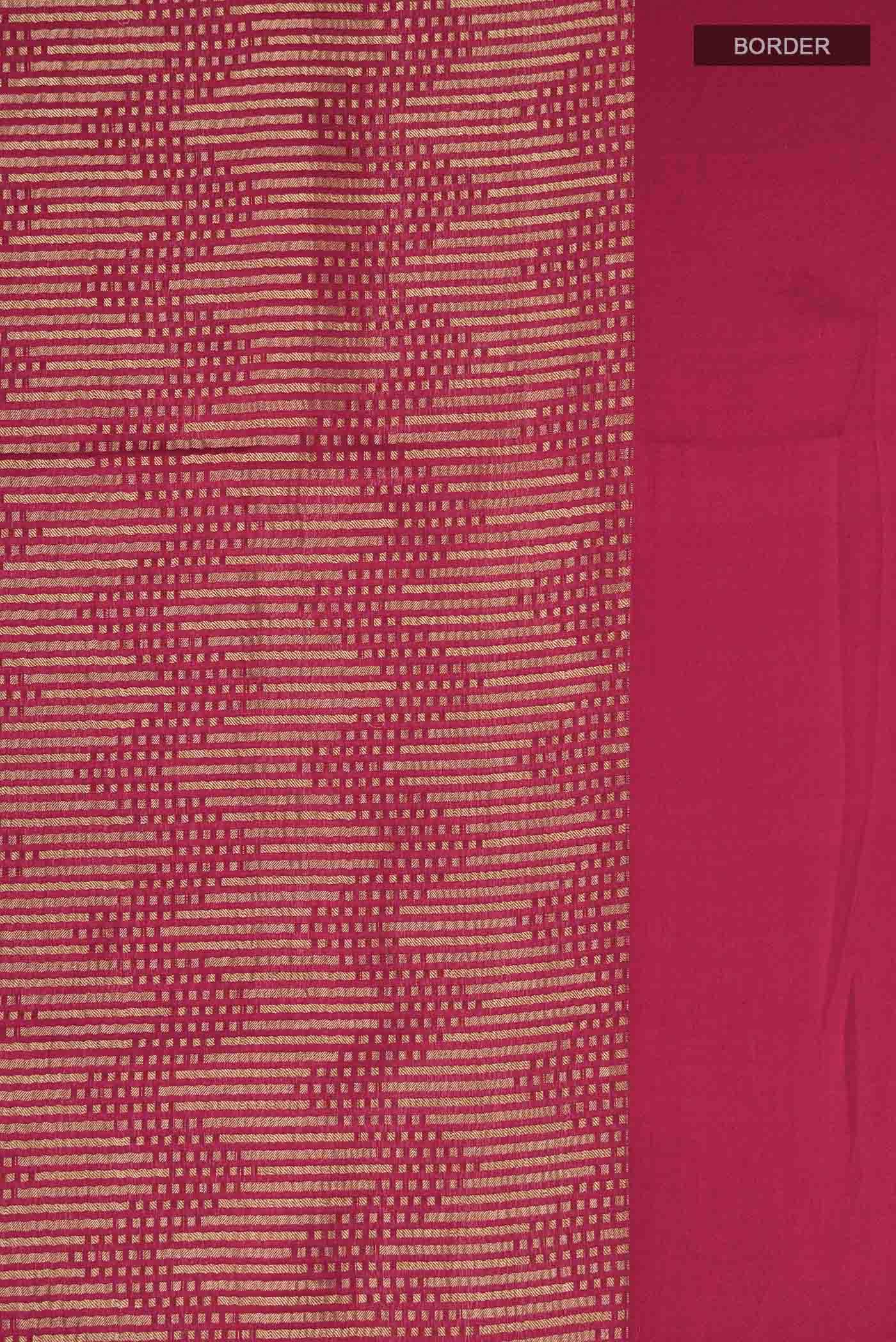 Maroon Mysore Crepe Saree