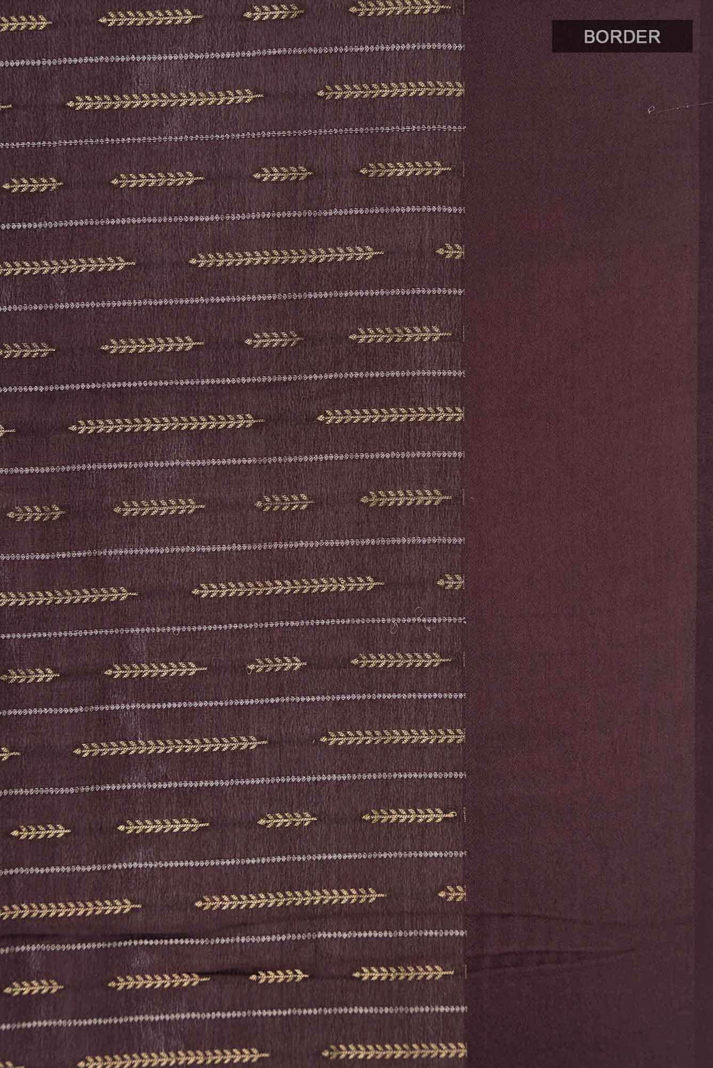 Brown Mysore Crepe Saree