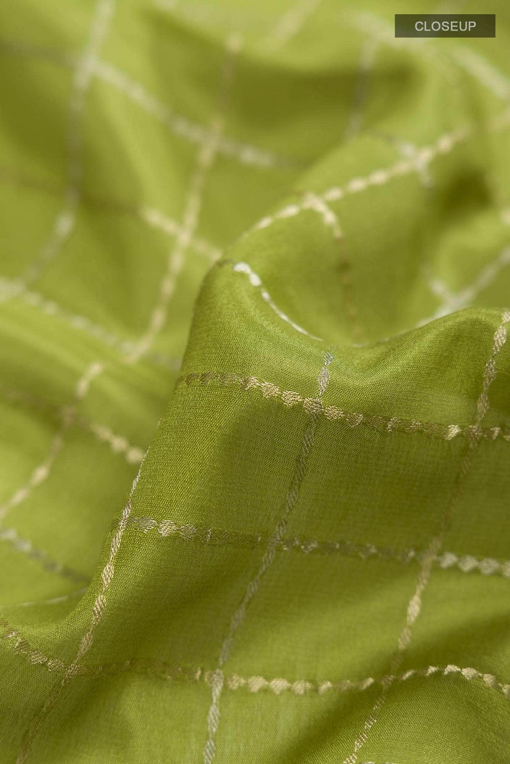 Yellow Mysore Crepe Saree