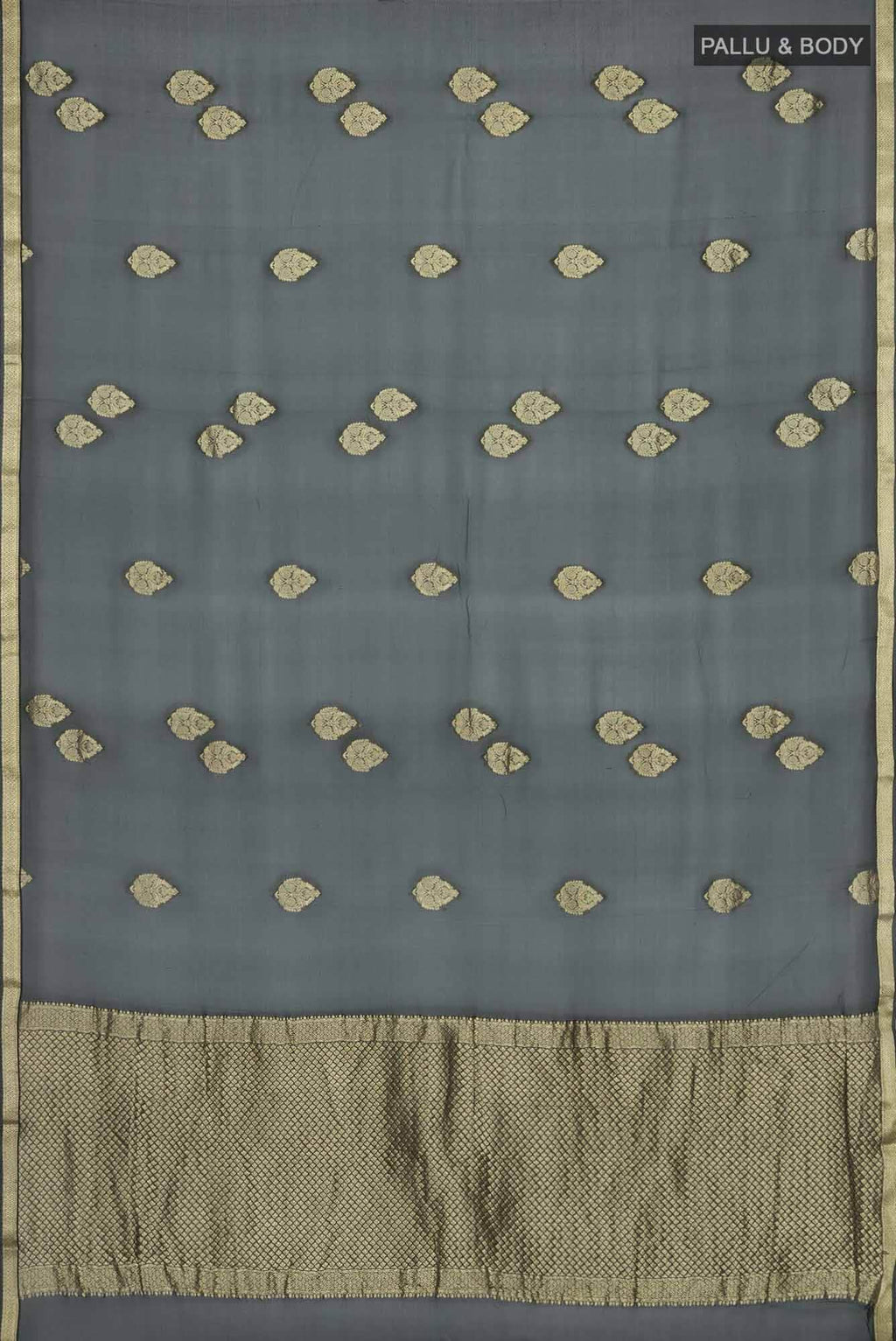 Black Mysore Georgette Saree