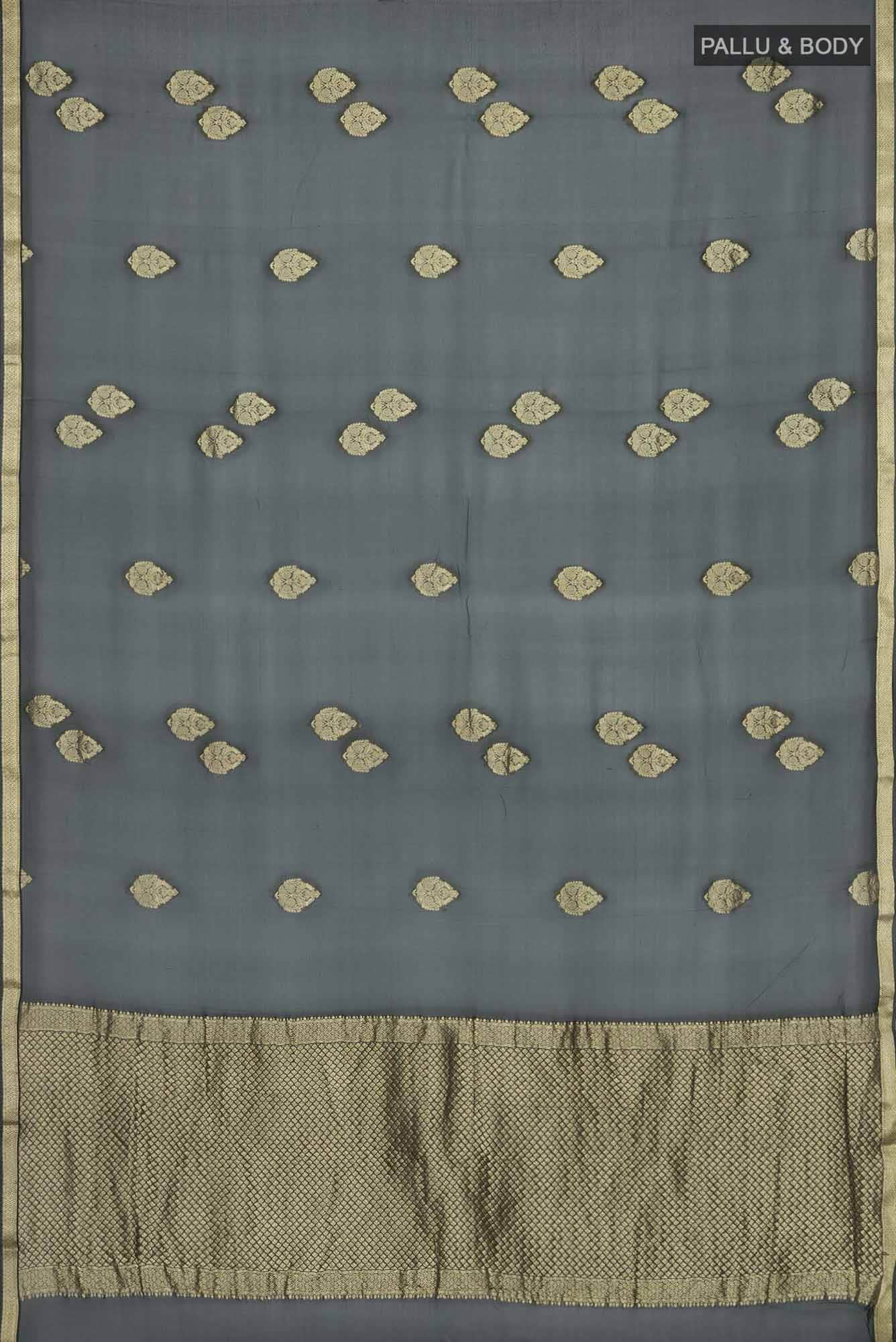 Black Mysore Georgette Saree